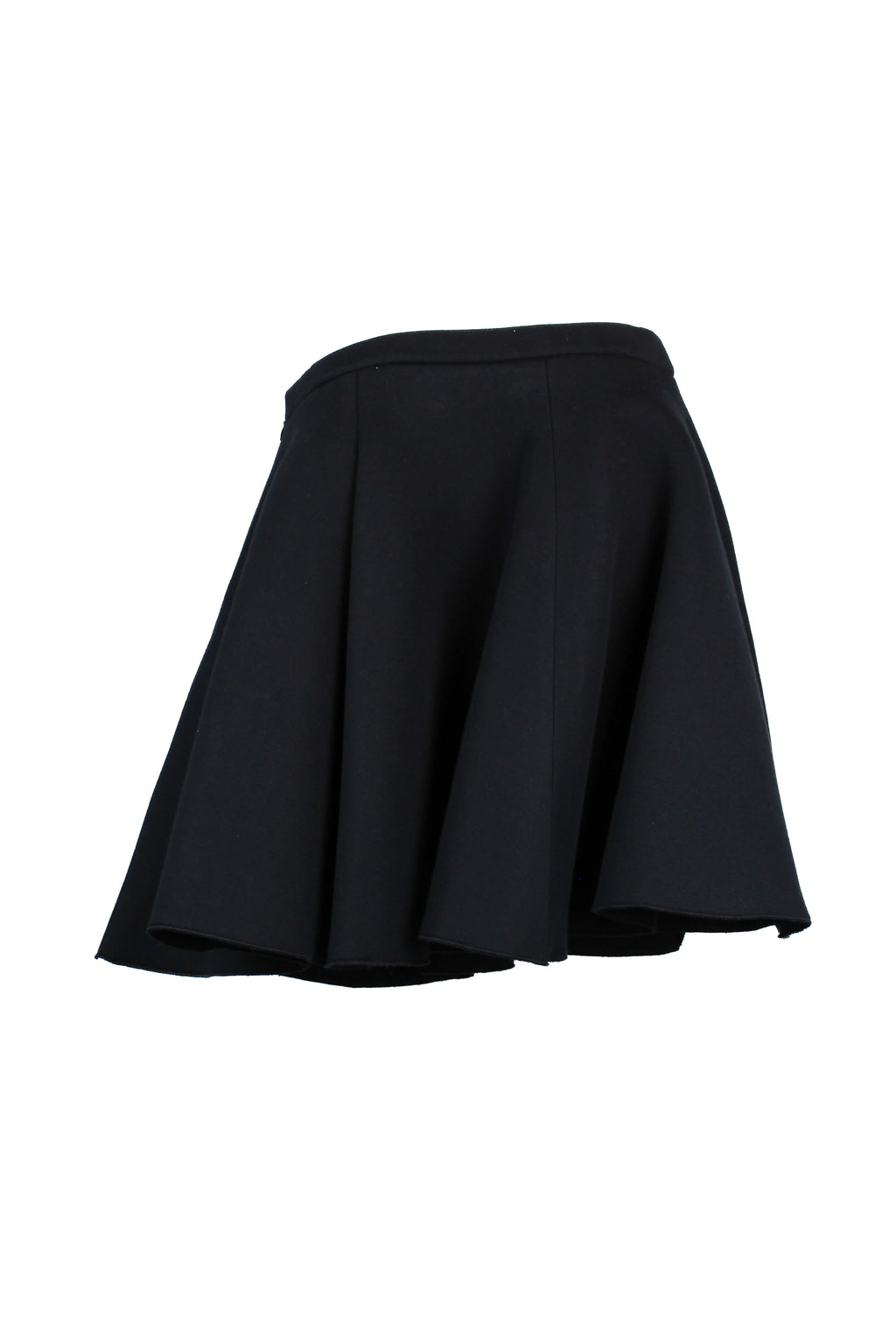 Black neoprene skater skirt