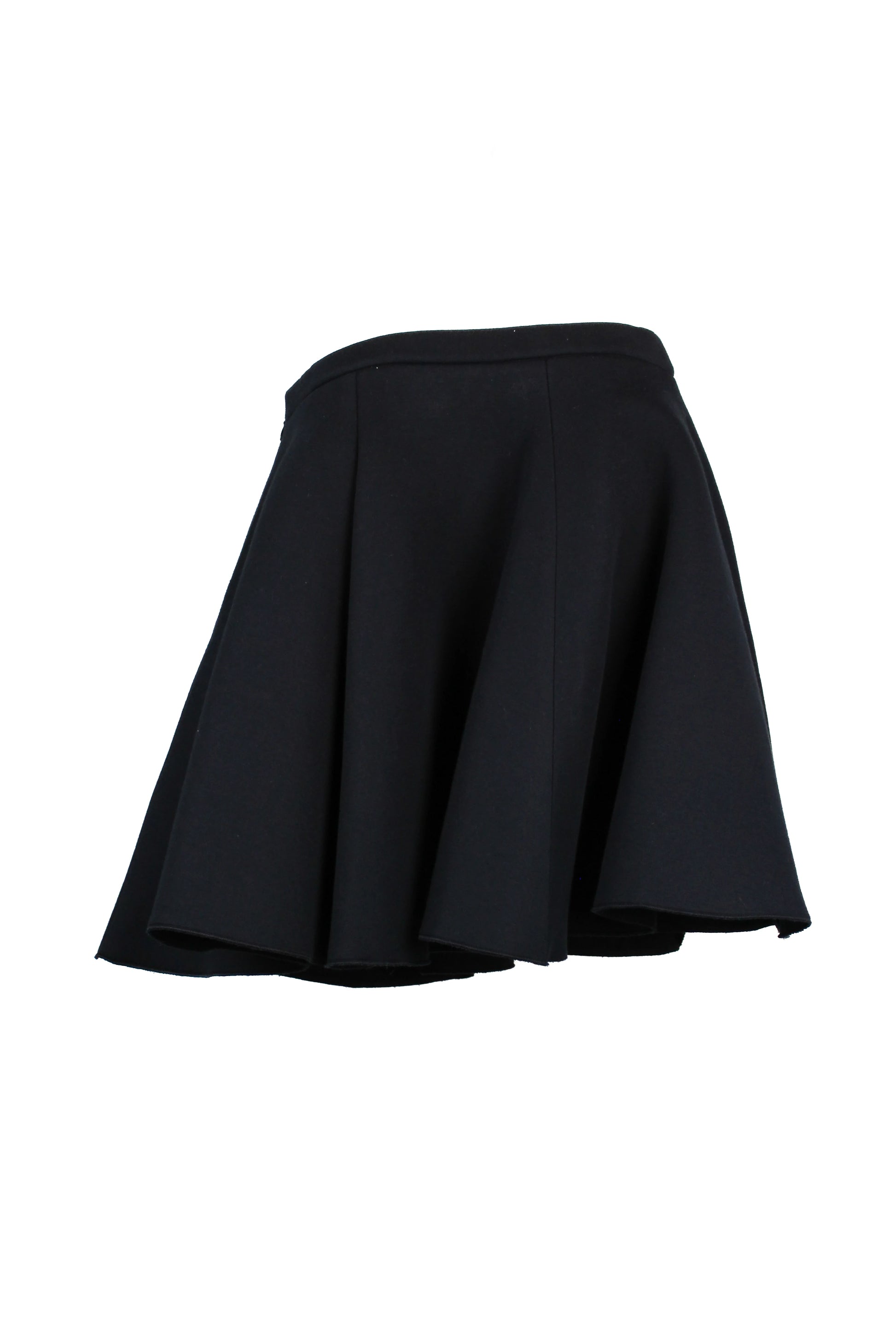 Black neoprene skater skirt