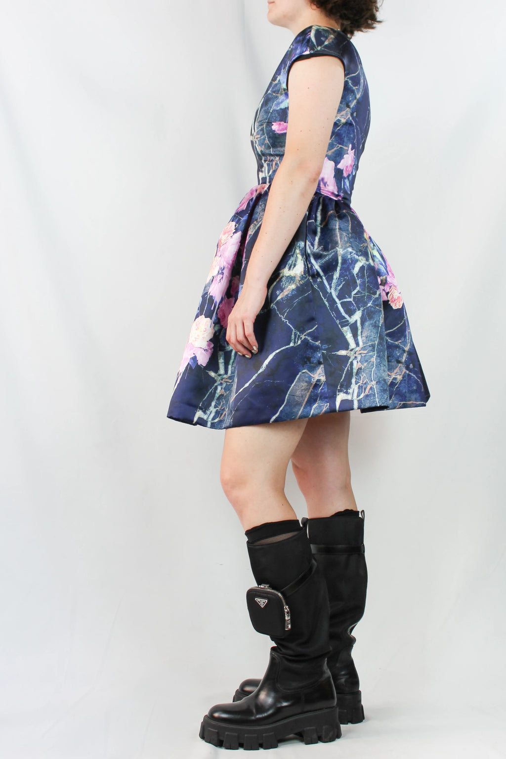 Floral Marbled Mini Dress Pre-Fall2014