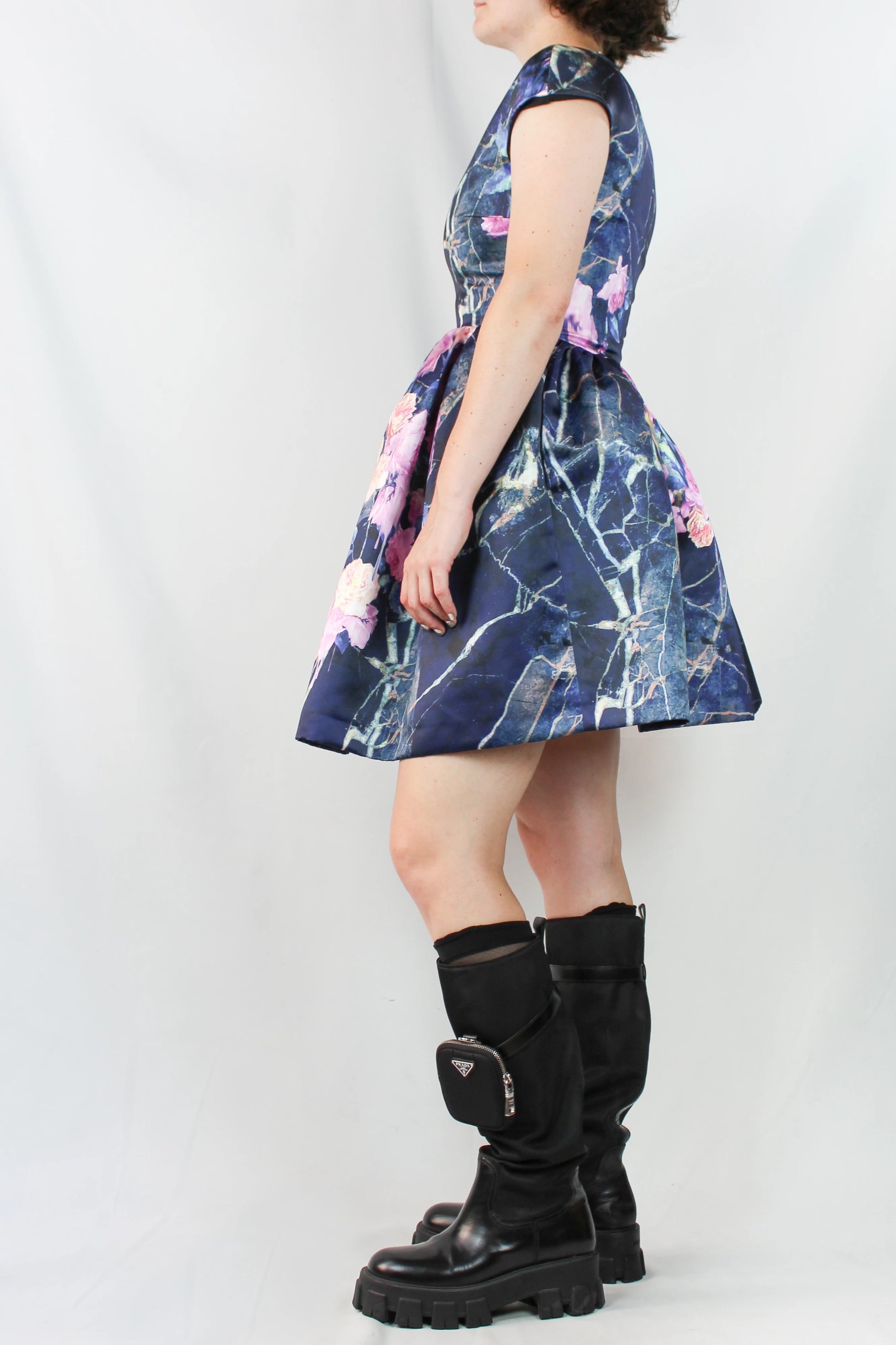Floral Marbled Mini Dress Pre-Fall2014