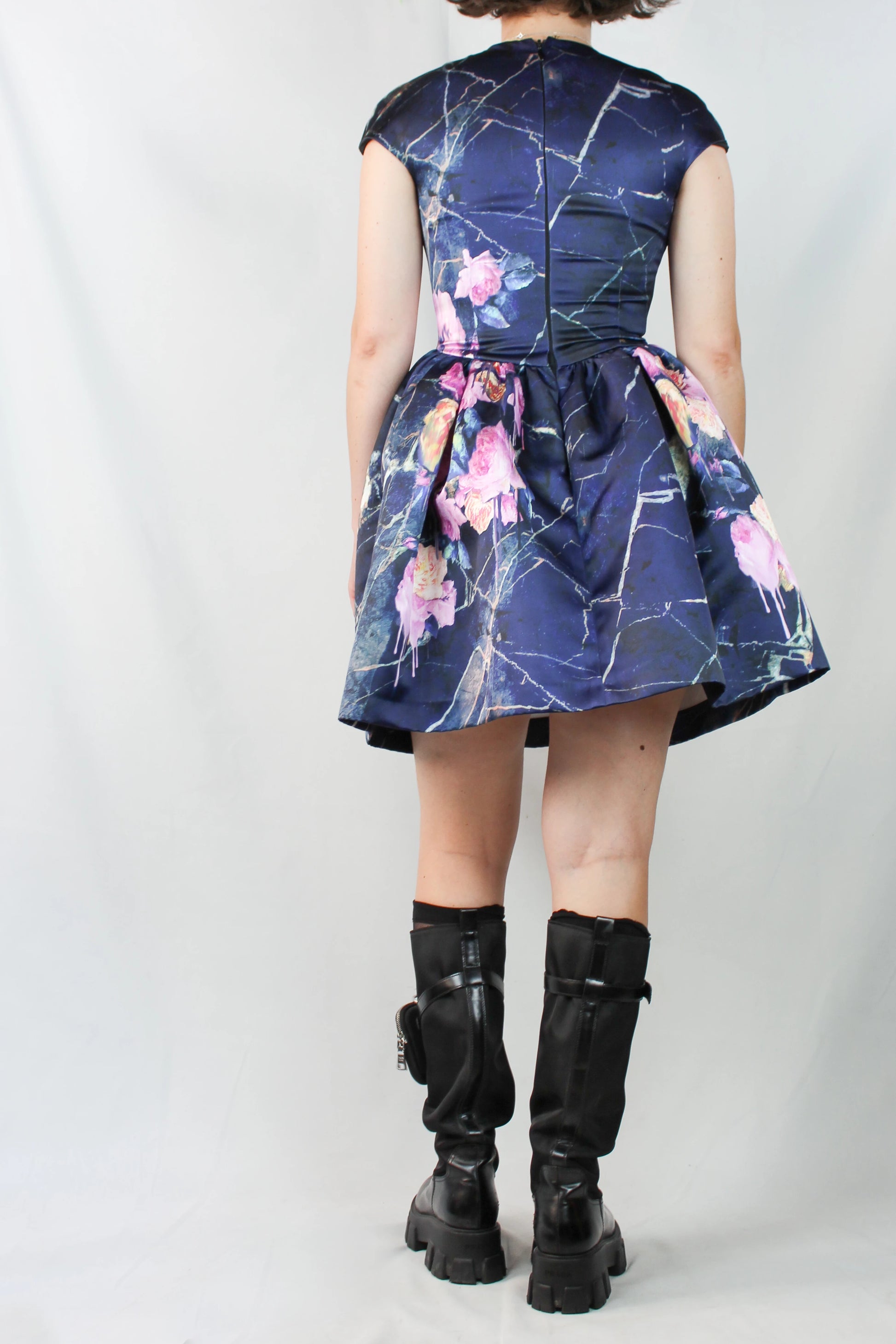 Floral Marbled Mini Dress Pre-Fall2014