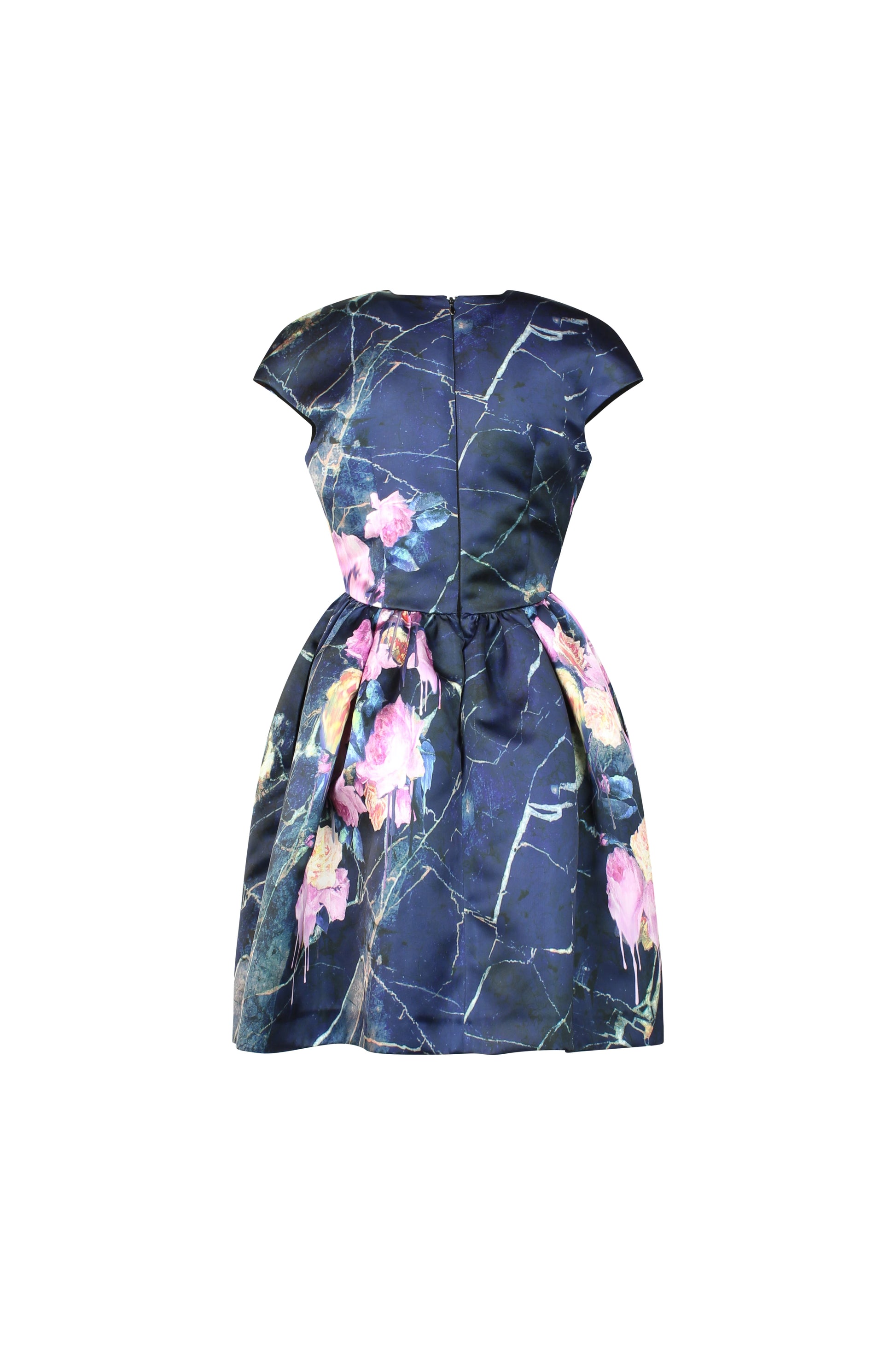 Floral Marbled Mini Dress Pre-Fall2014