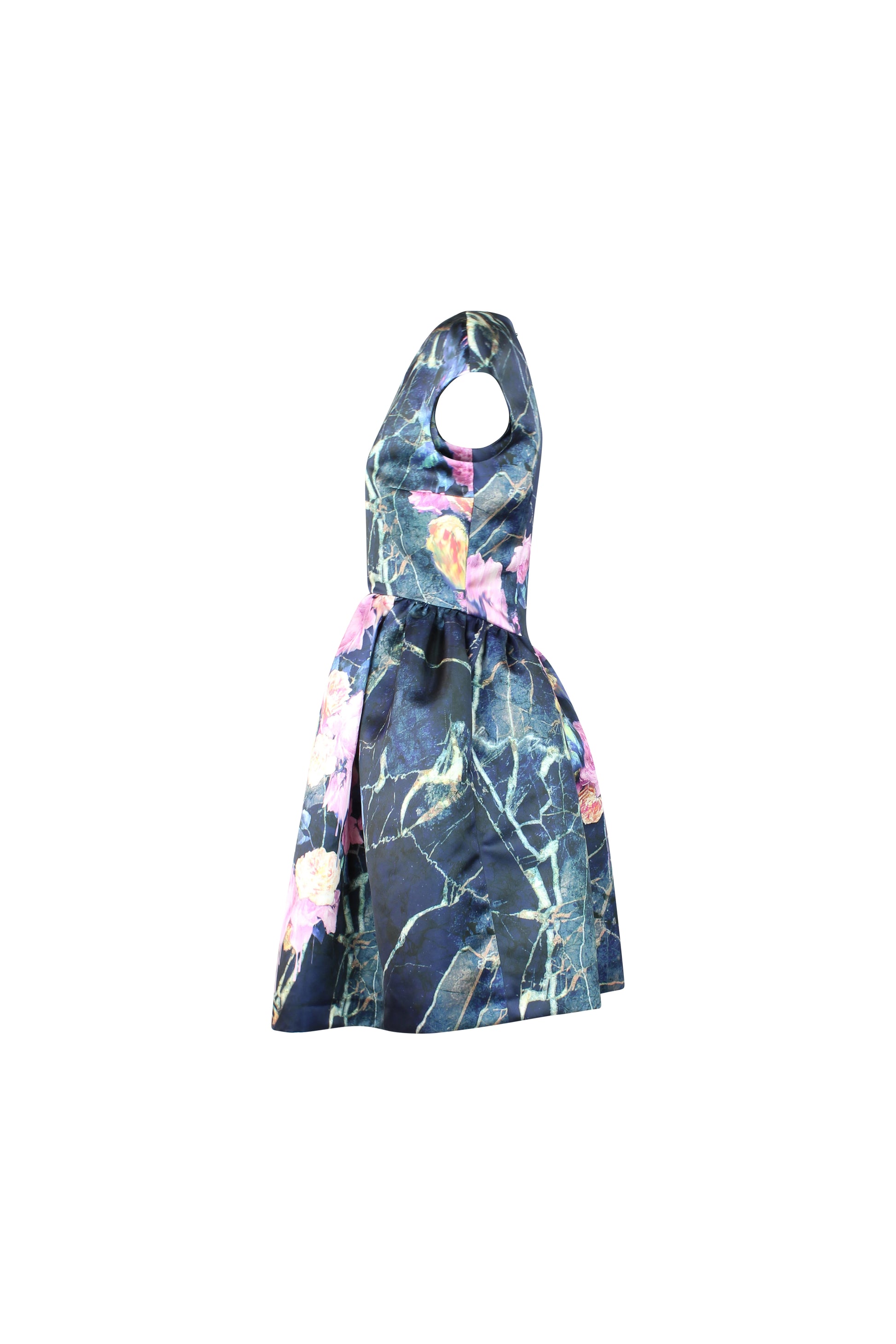 Floral Marbled Mini Dress Pre-Fall2014