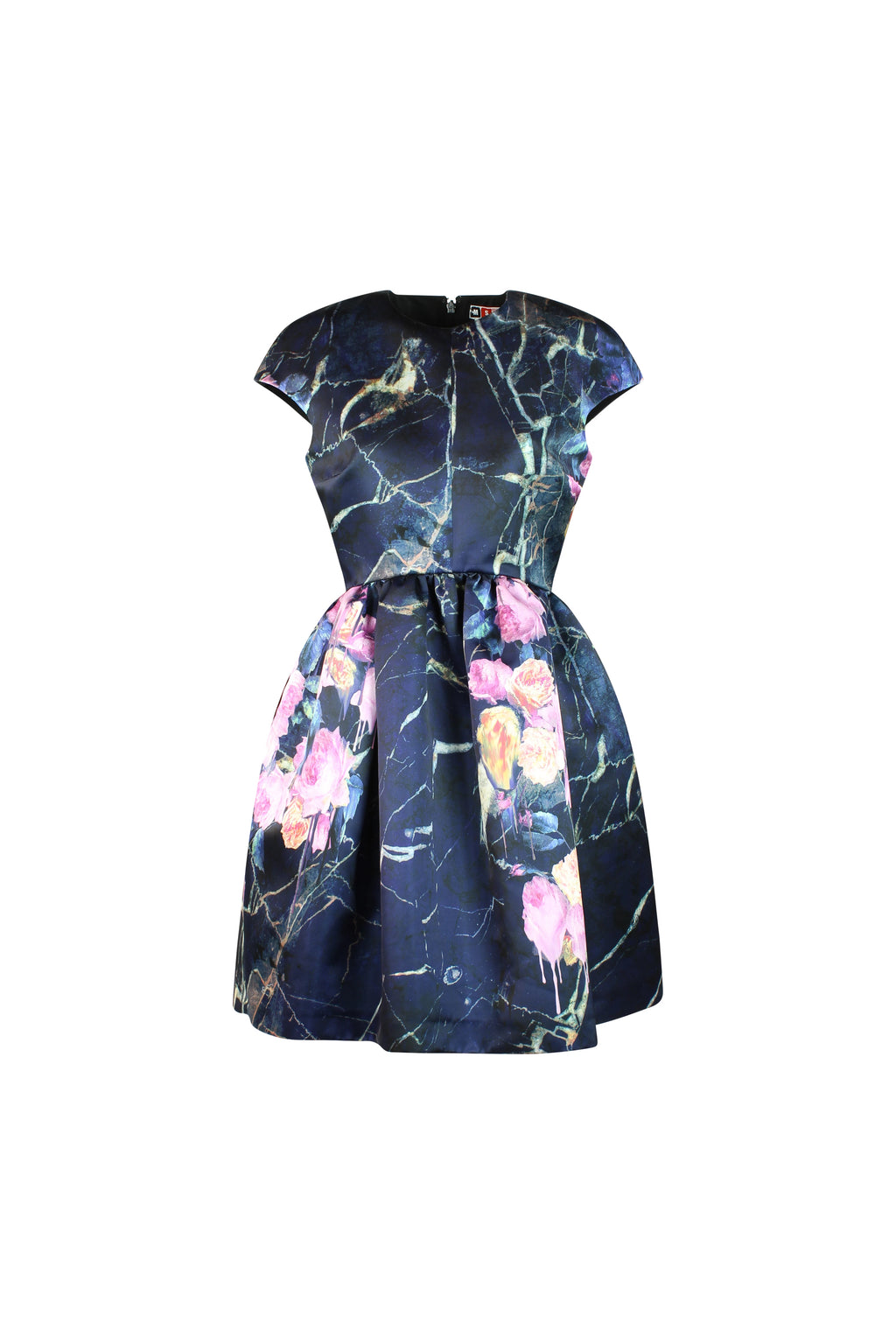 Floral Marbled Mini Dress Pre-Fall2014