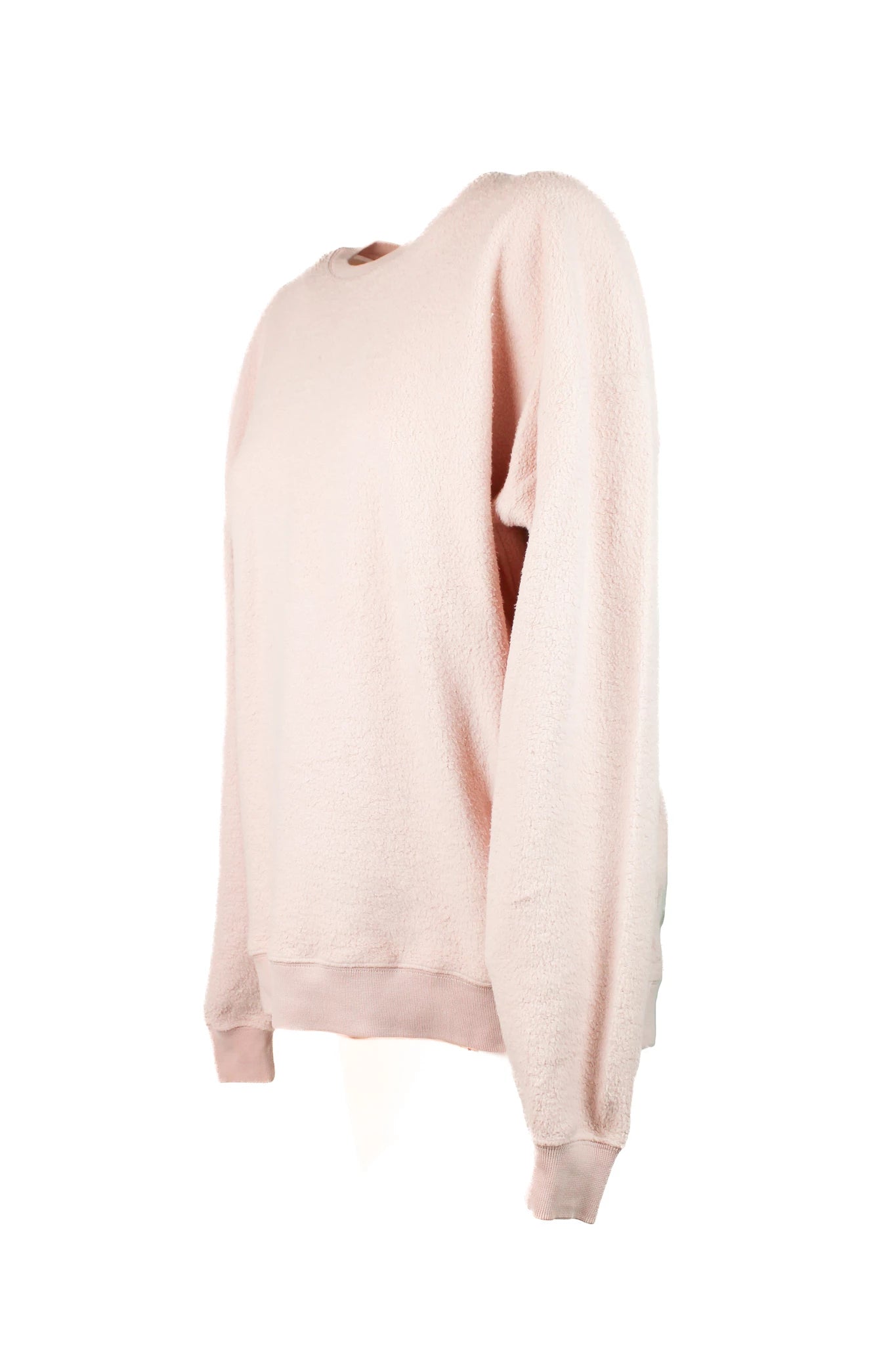 Baby Pink Oversized Sweatshirt with “Beauty” Back Patch