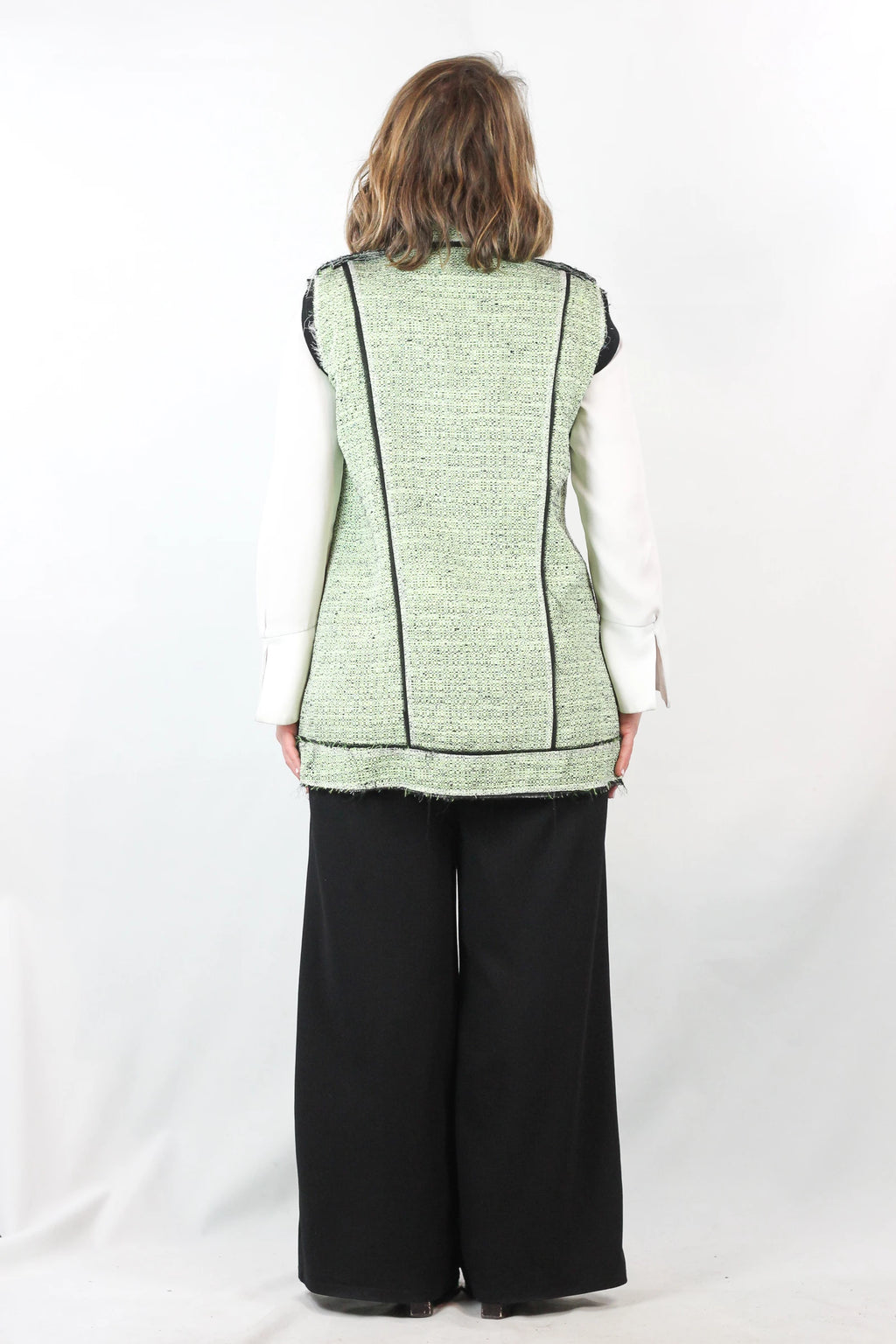 Neon Green Biker-Style Vest Resort2013
