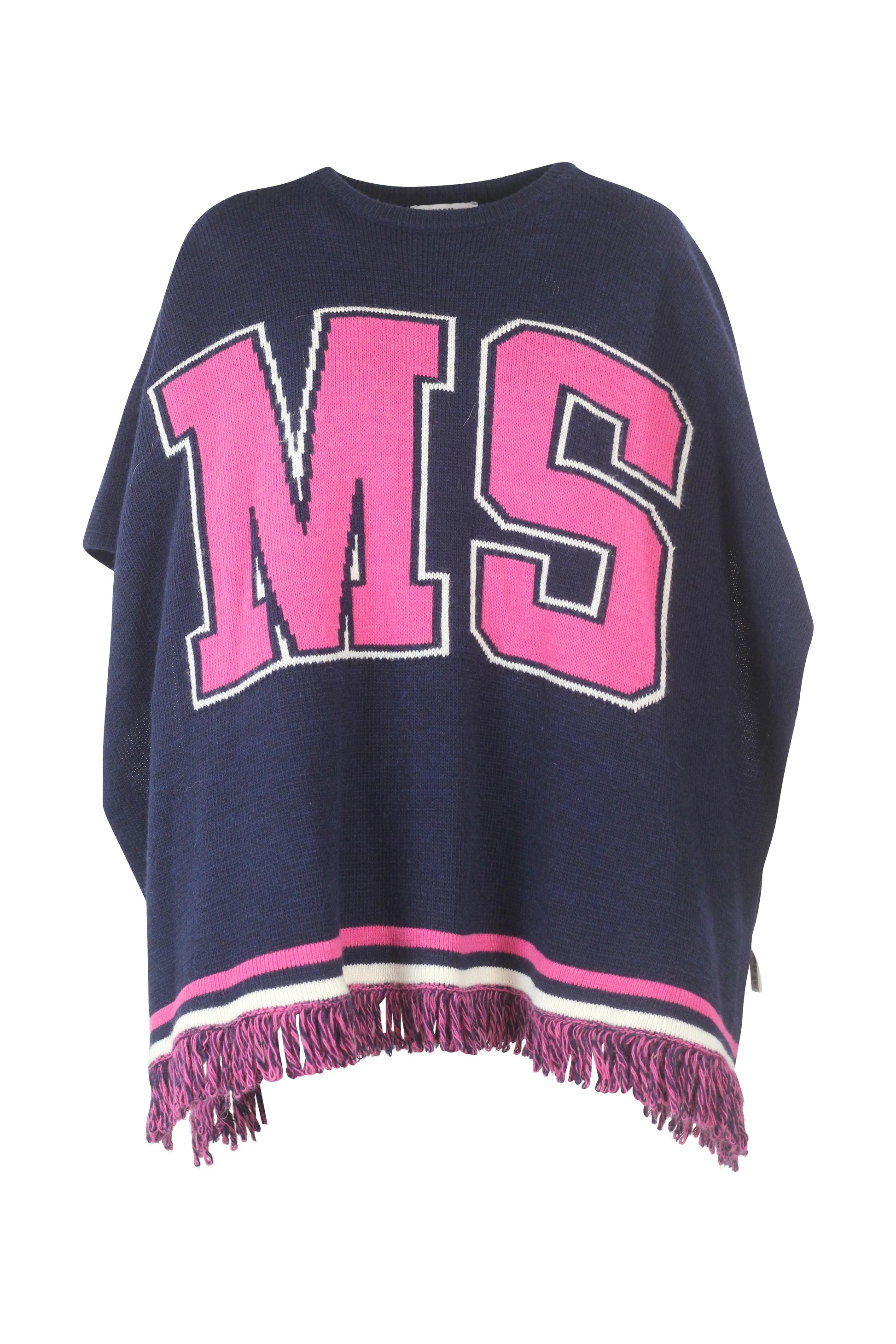 Wool Poncho-Style Cape