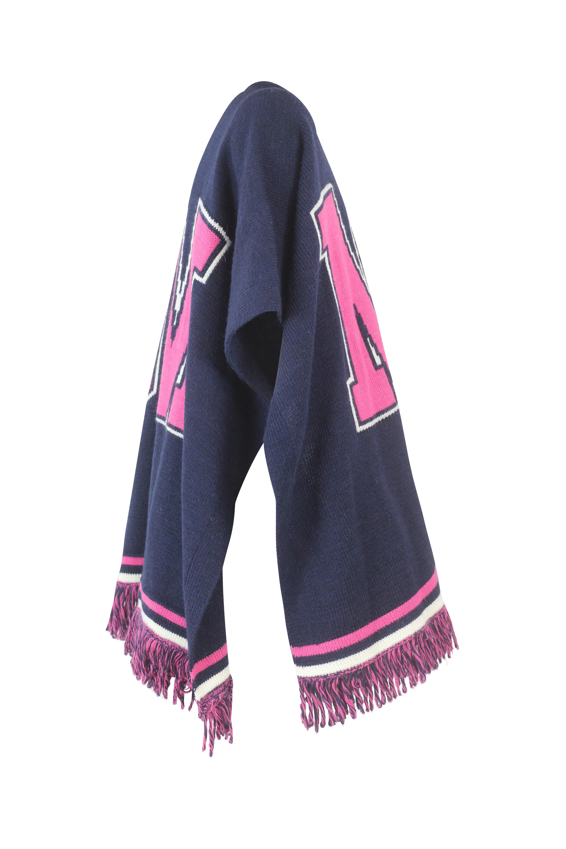 Wool Poncho-Style Cape