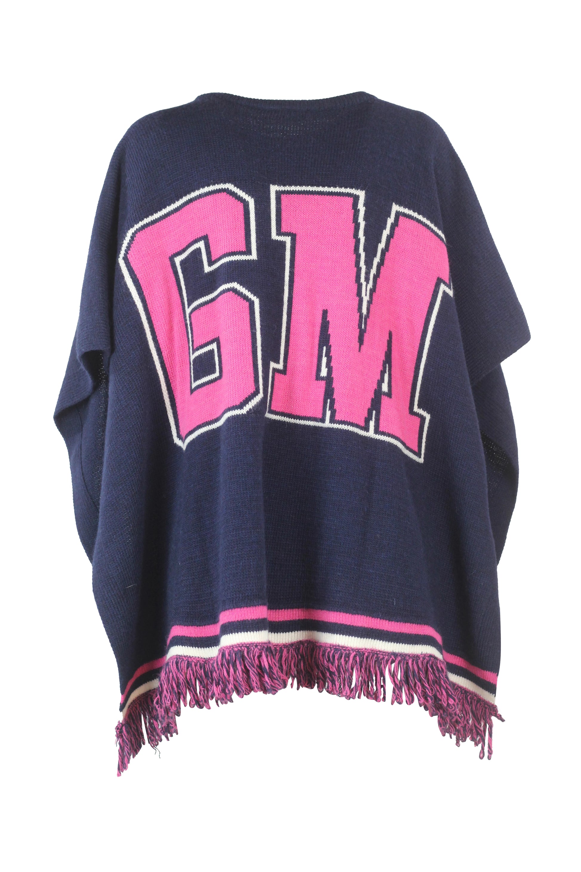 Wool Poncho-Style Cape