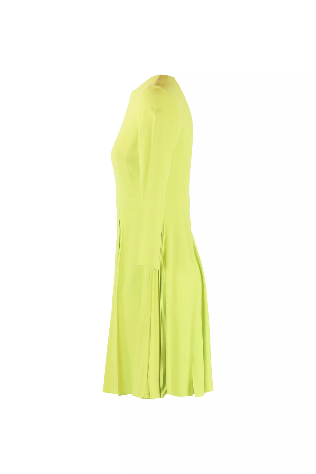 Lime Green Pleated Dress Resort2014