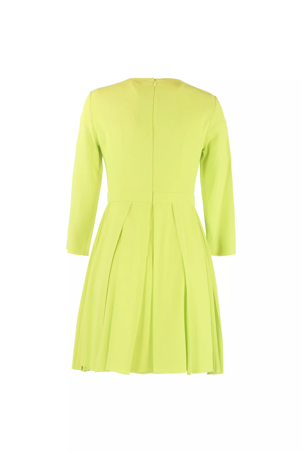 Lime Green Pleated Dress Resort2014