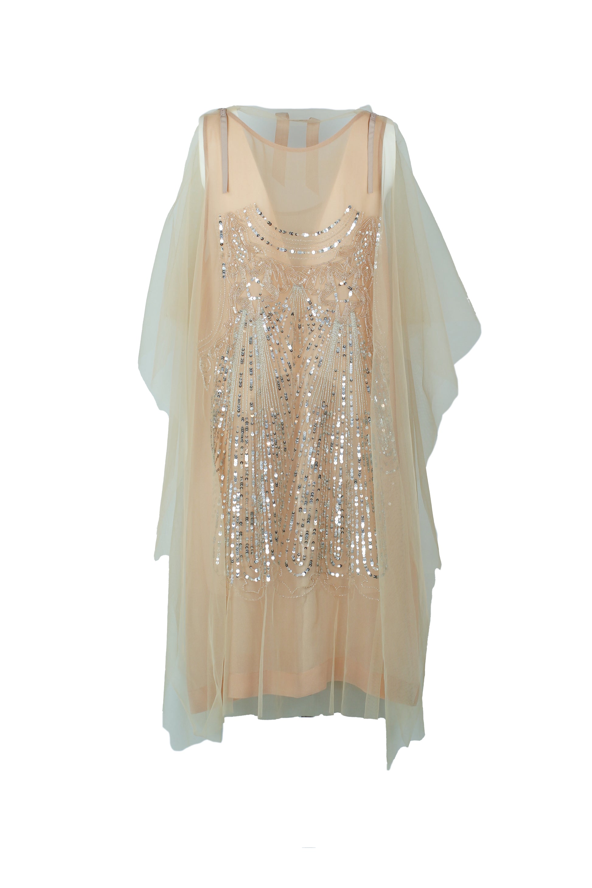 Draped Tulle Sequin Dress SS2017