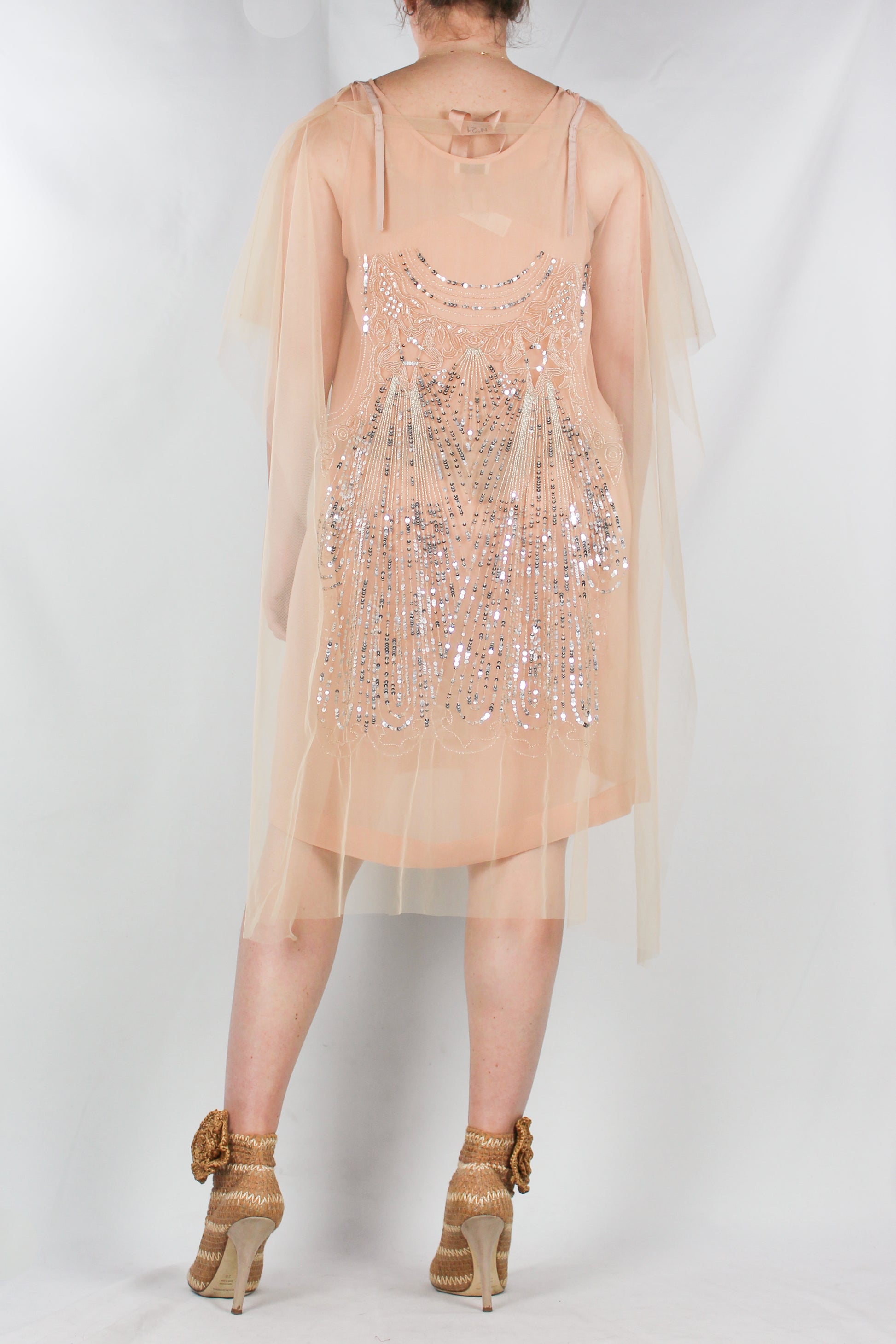 Draped Tulle Sequin Dress SS2017