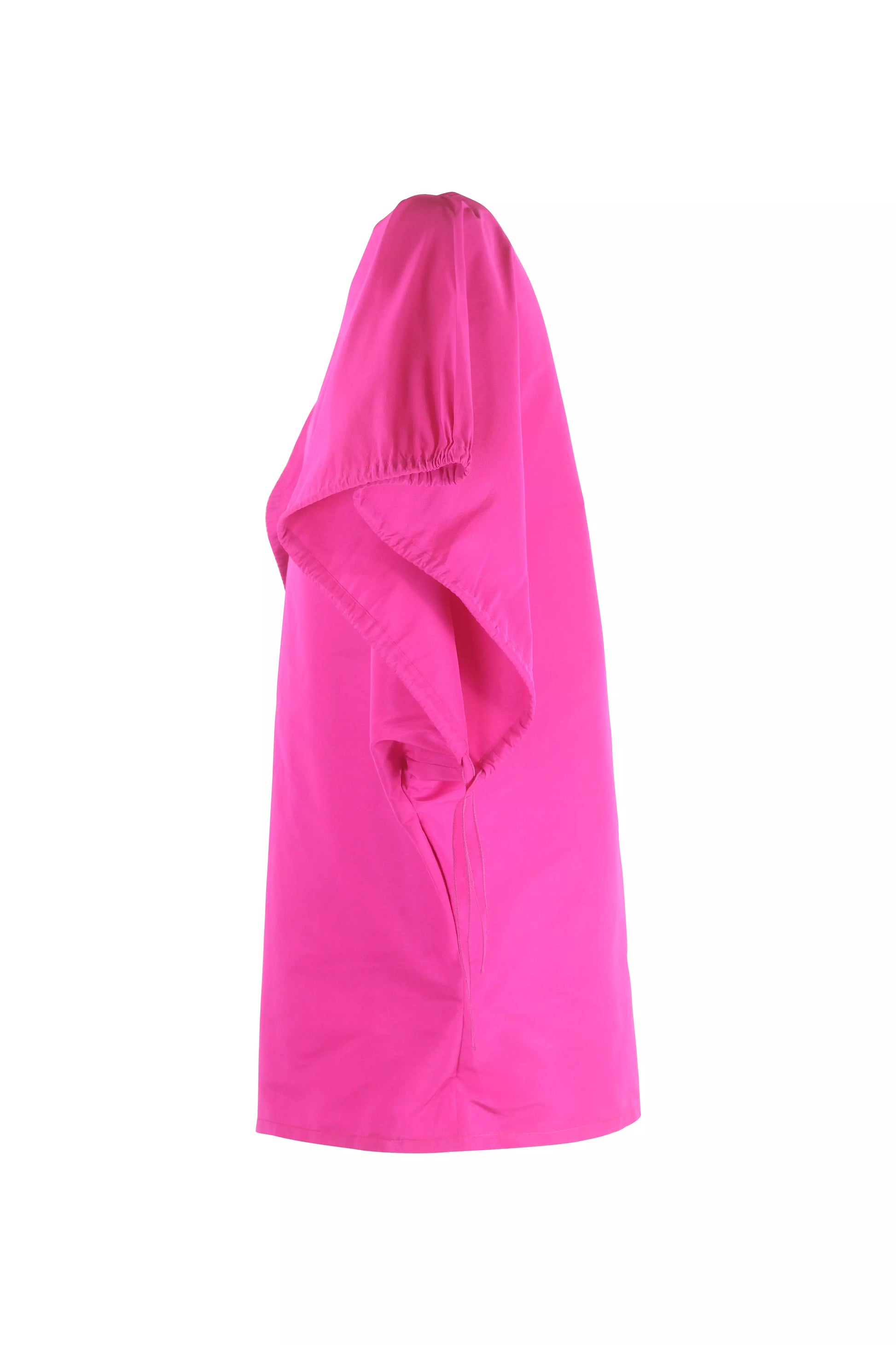 Fuchsia Structured Batwing Mini Dress Resort2020