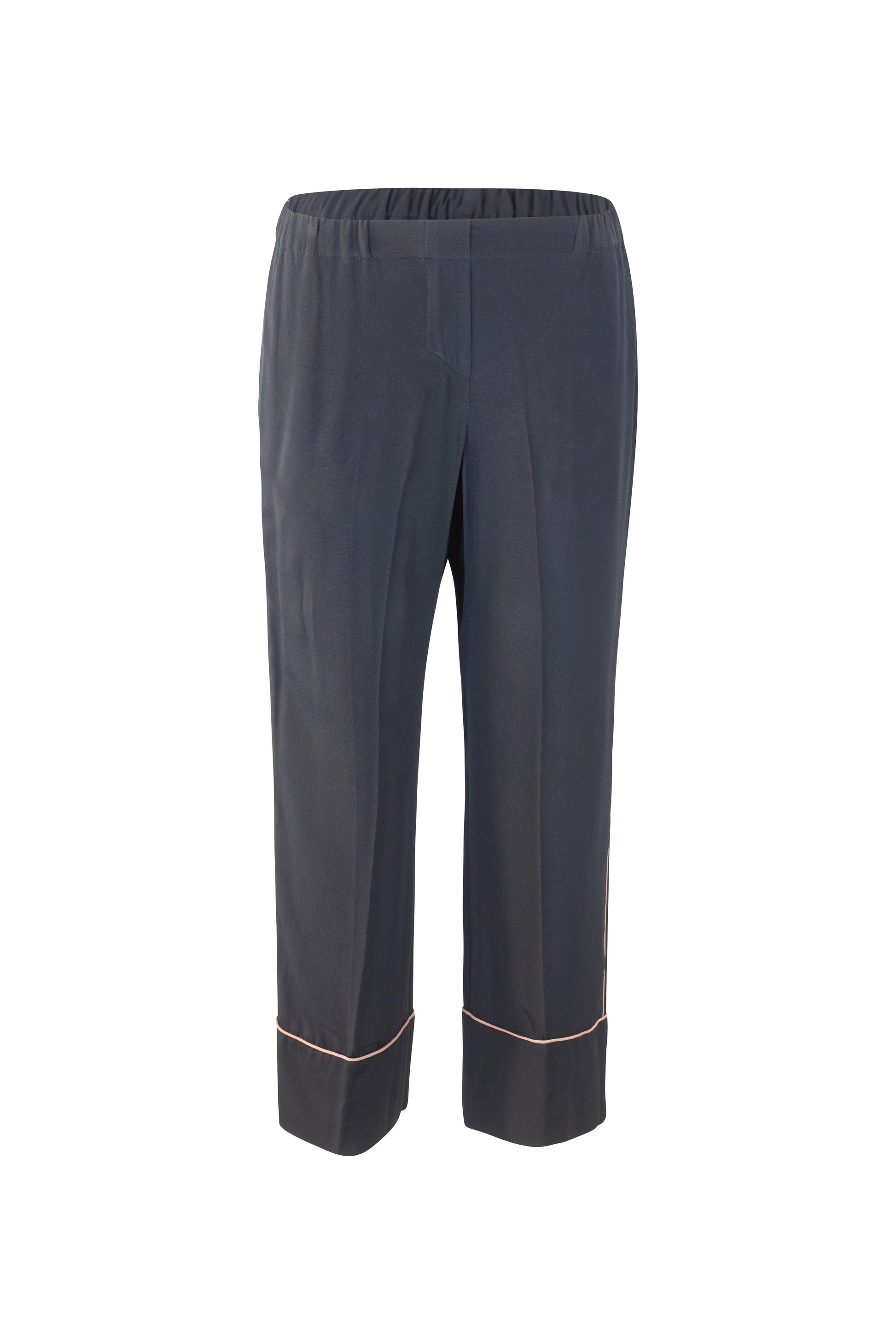 Silk Pajama-Style Trousers