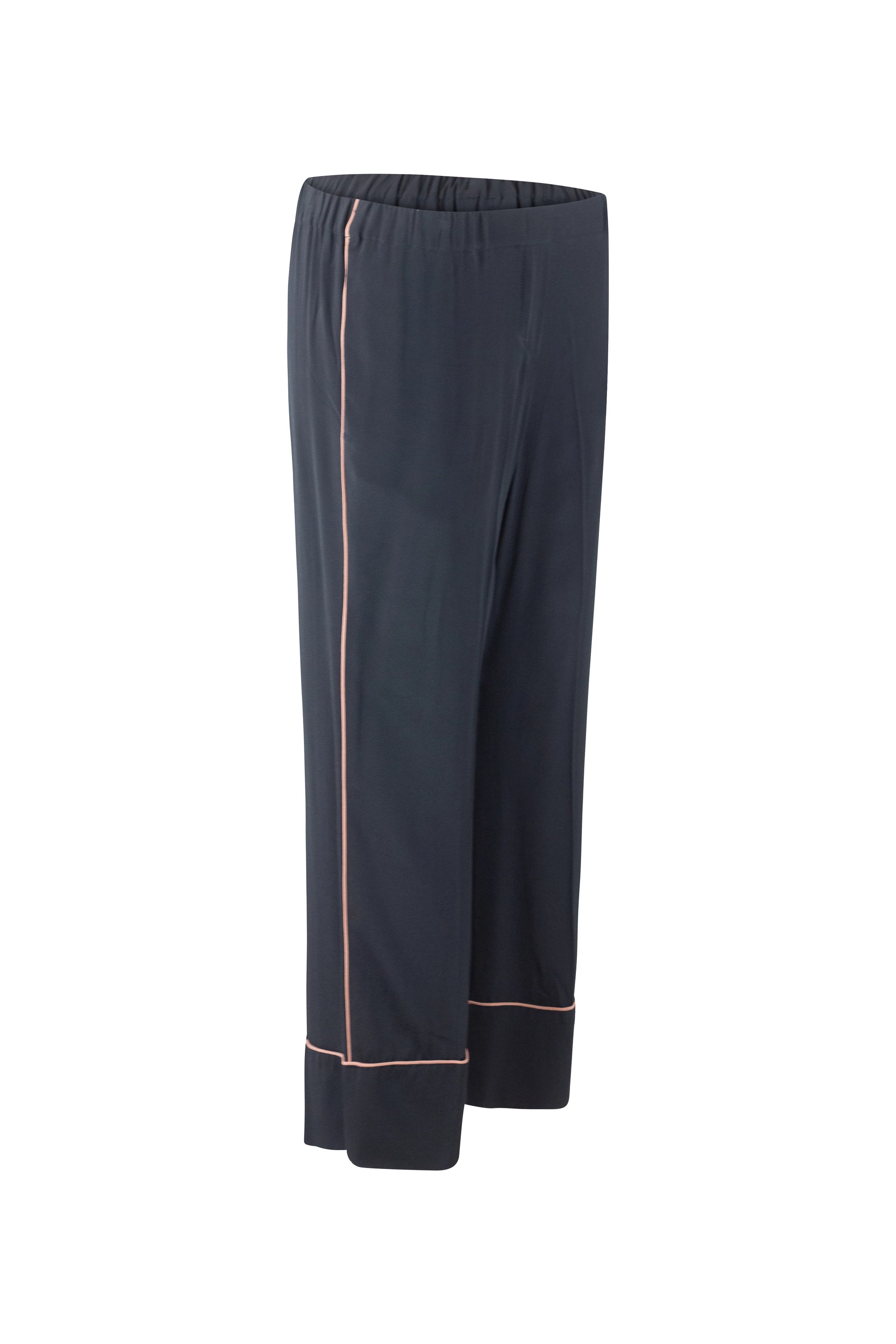Silk Pajama-Style Trousers