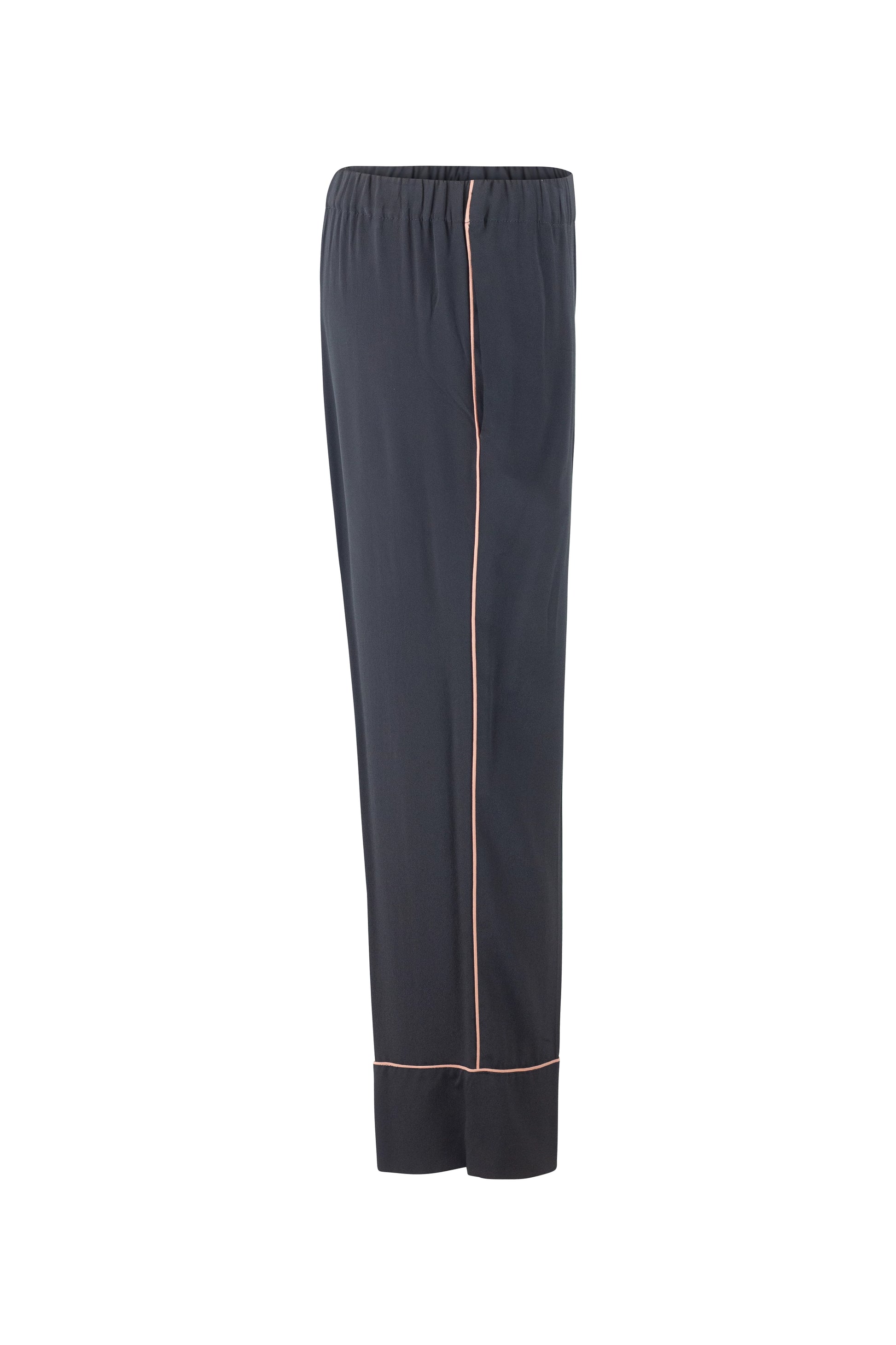 Silk Pajama-Style Trousers