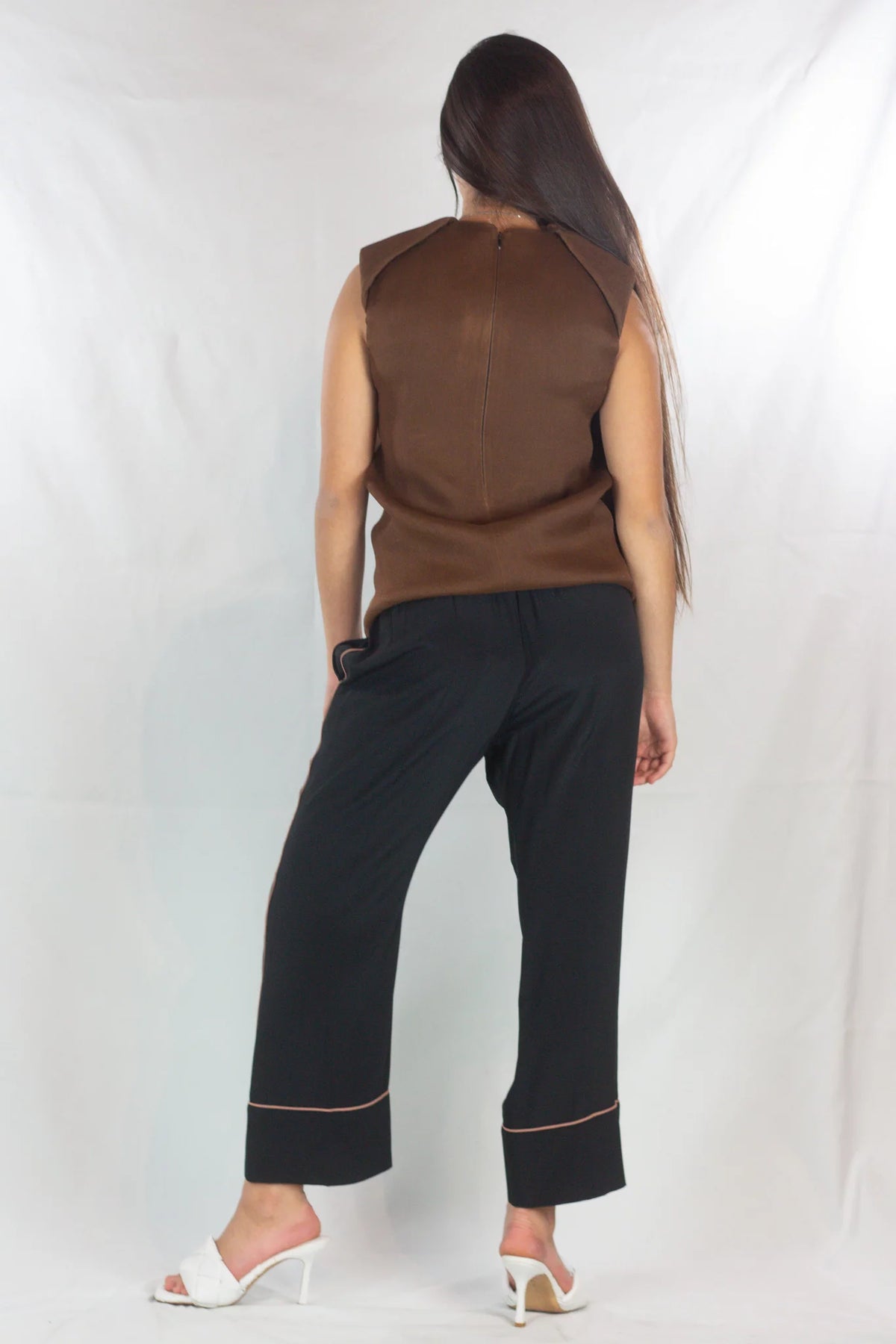 Silk Pajama-Style Trousers
