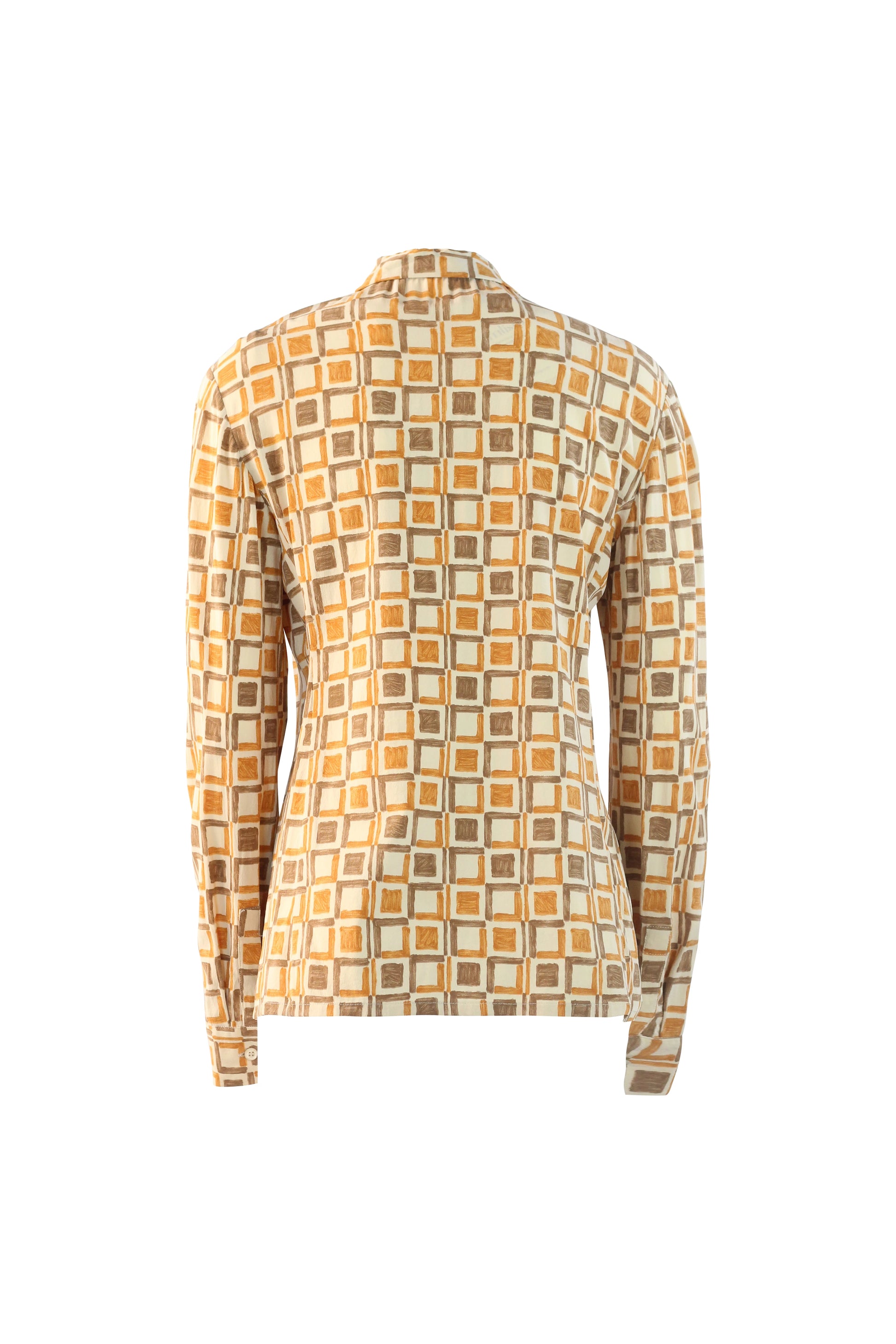 Silk Spandex Patterned Shirt SS1996