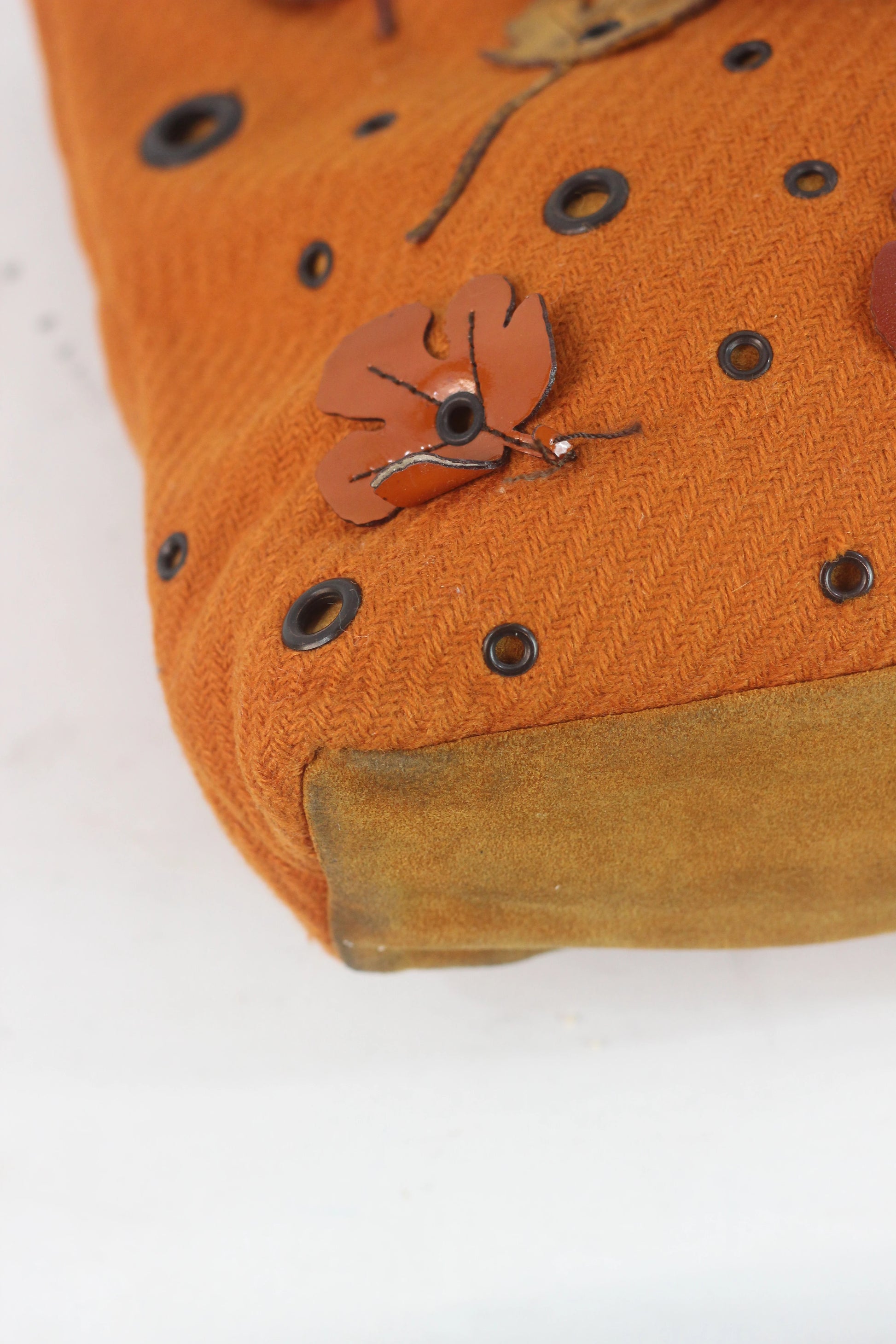 Orange Wool Small Tote Bag FW1999
