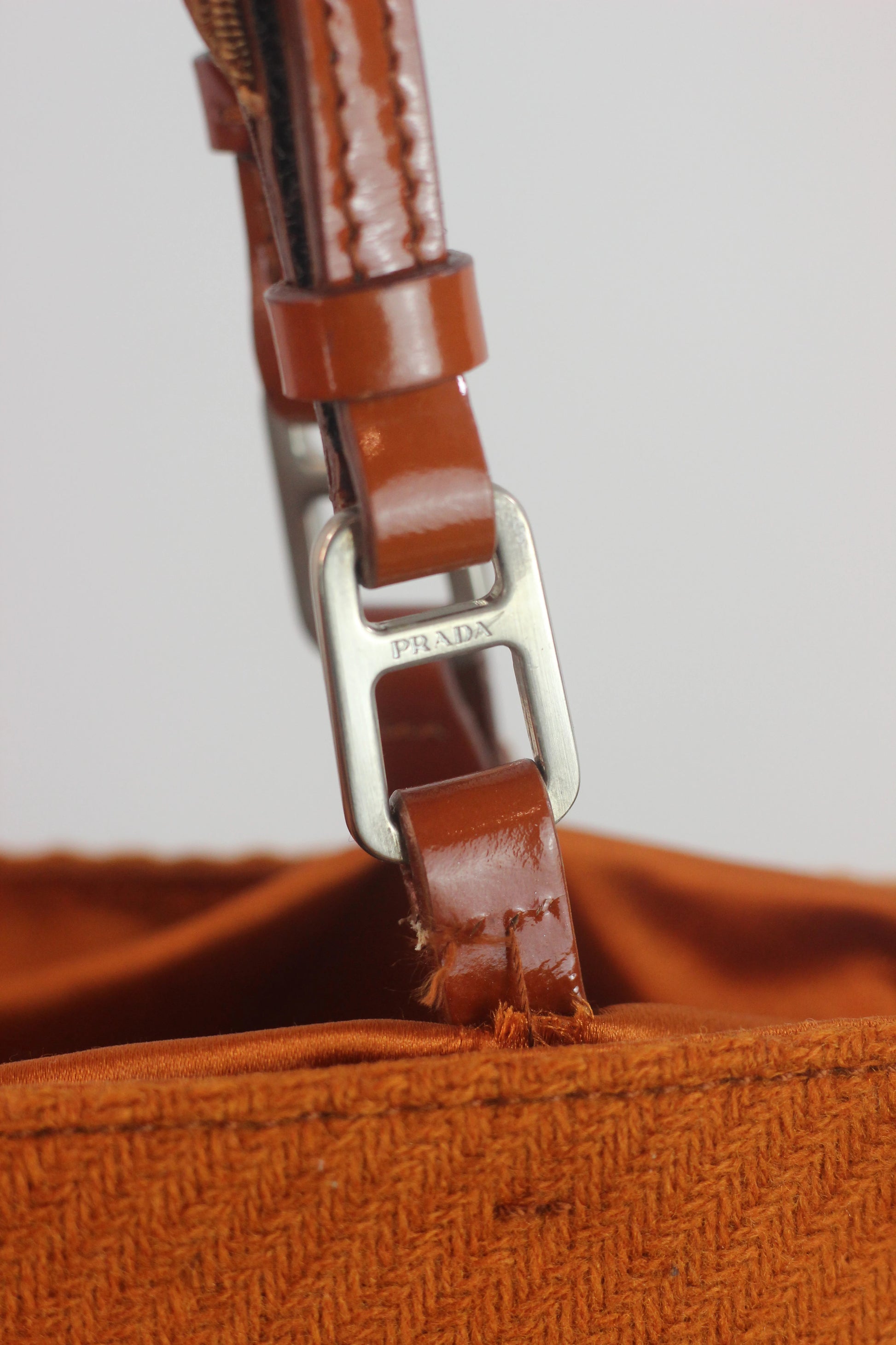 Orange Wool Small Tote Bag FW1999