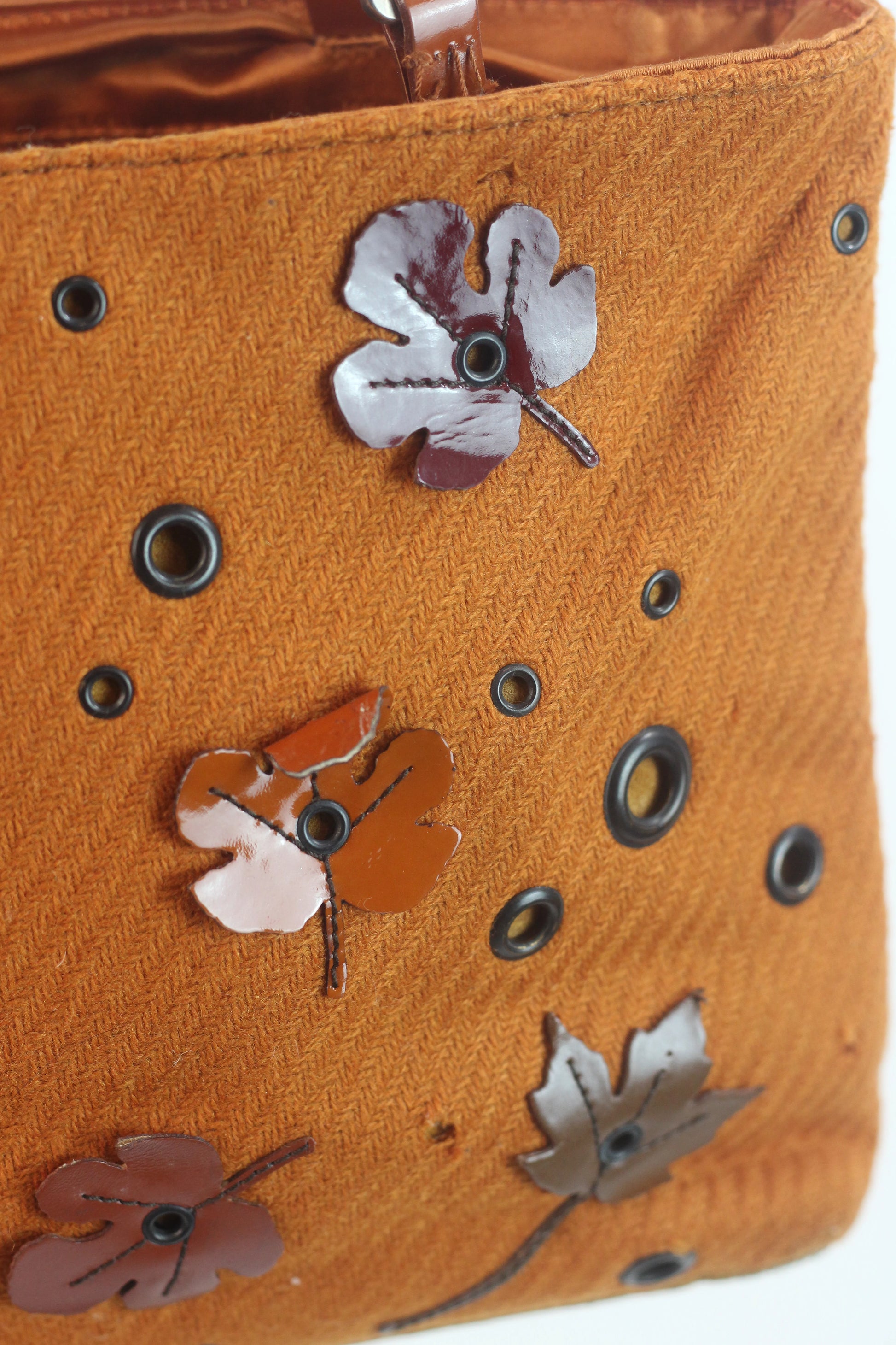 Orange Wool Small Tote Bag FW1999