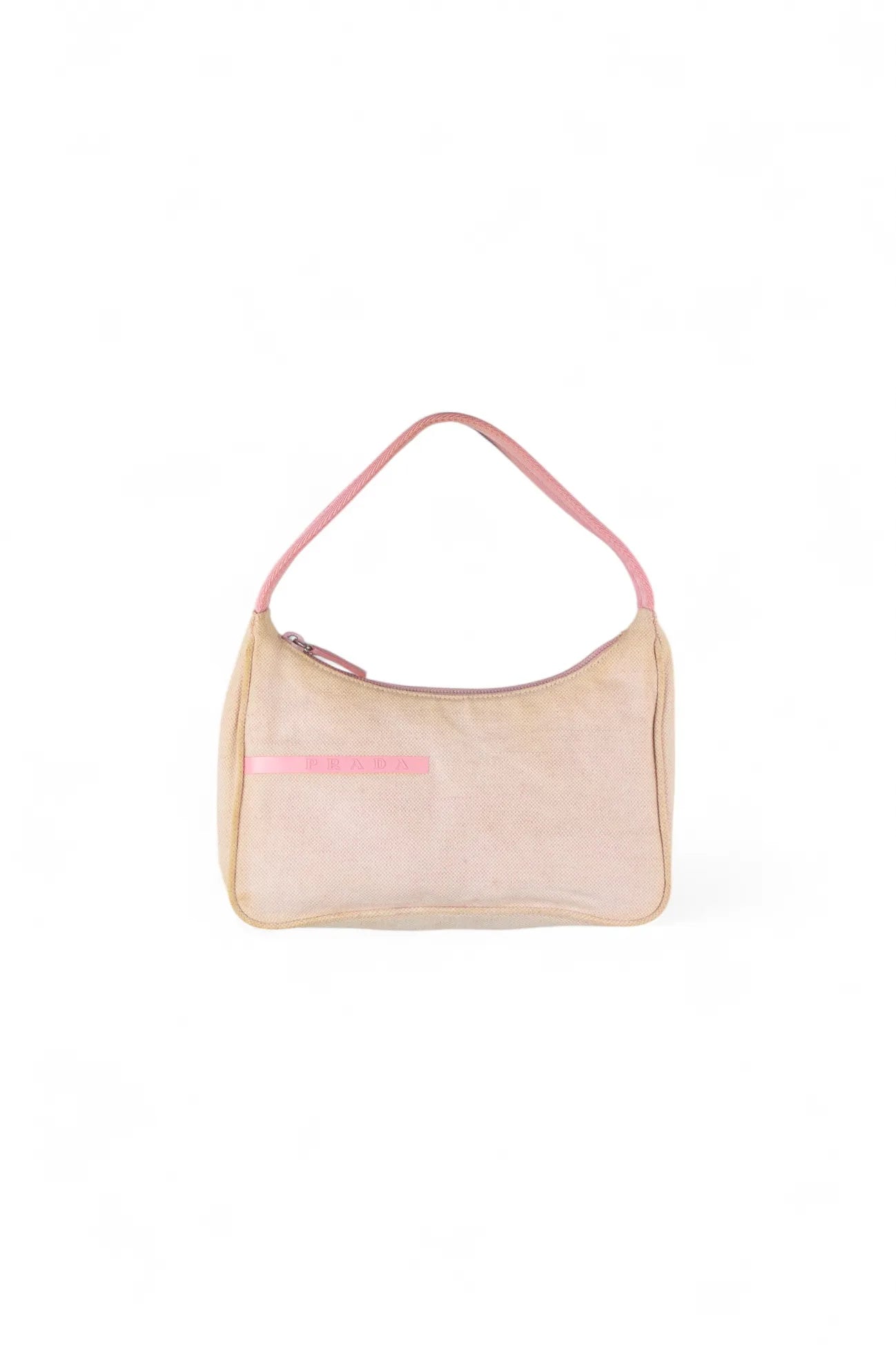 Pink canvas shoulder bag SS1999