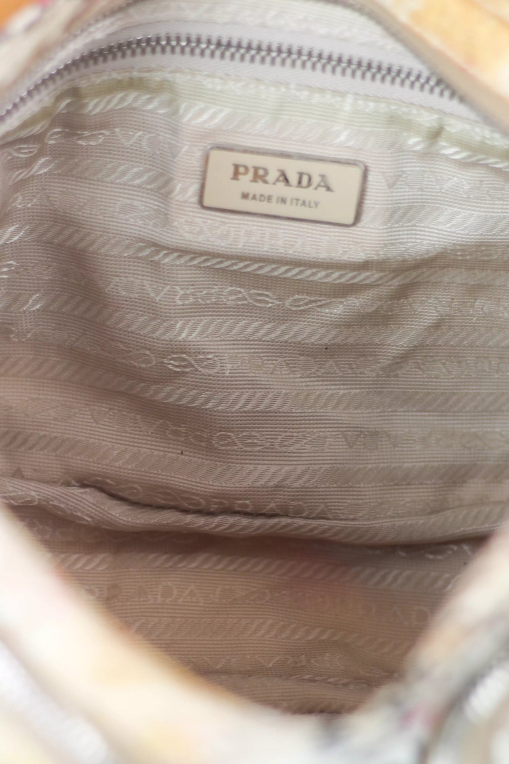 Double Pocket Nylon Venezia Print Shoulder Bag SS2004