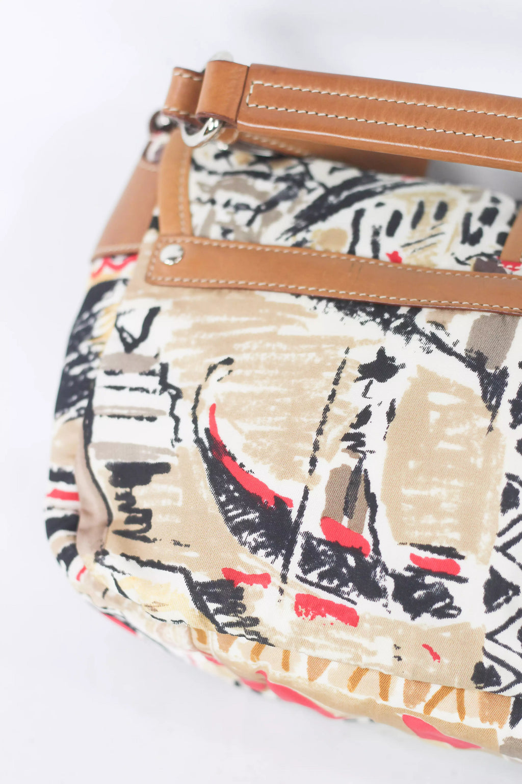 Double Pocket Nylon Venezia Print Shoulder Bag SS2004