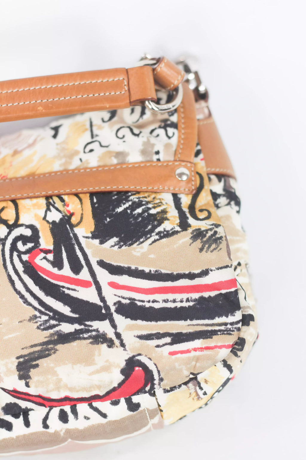 Double Pocket Nylon Venezia Print Shoulder Bag SS2004