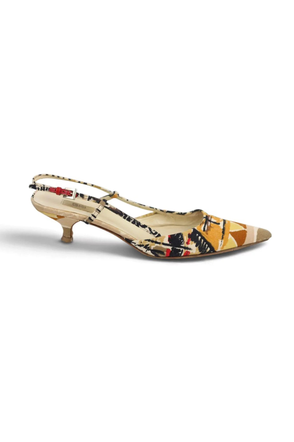 Milano Print Kitten Heel Slingback SS2004
