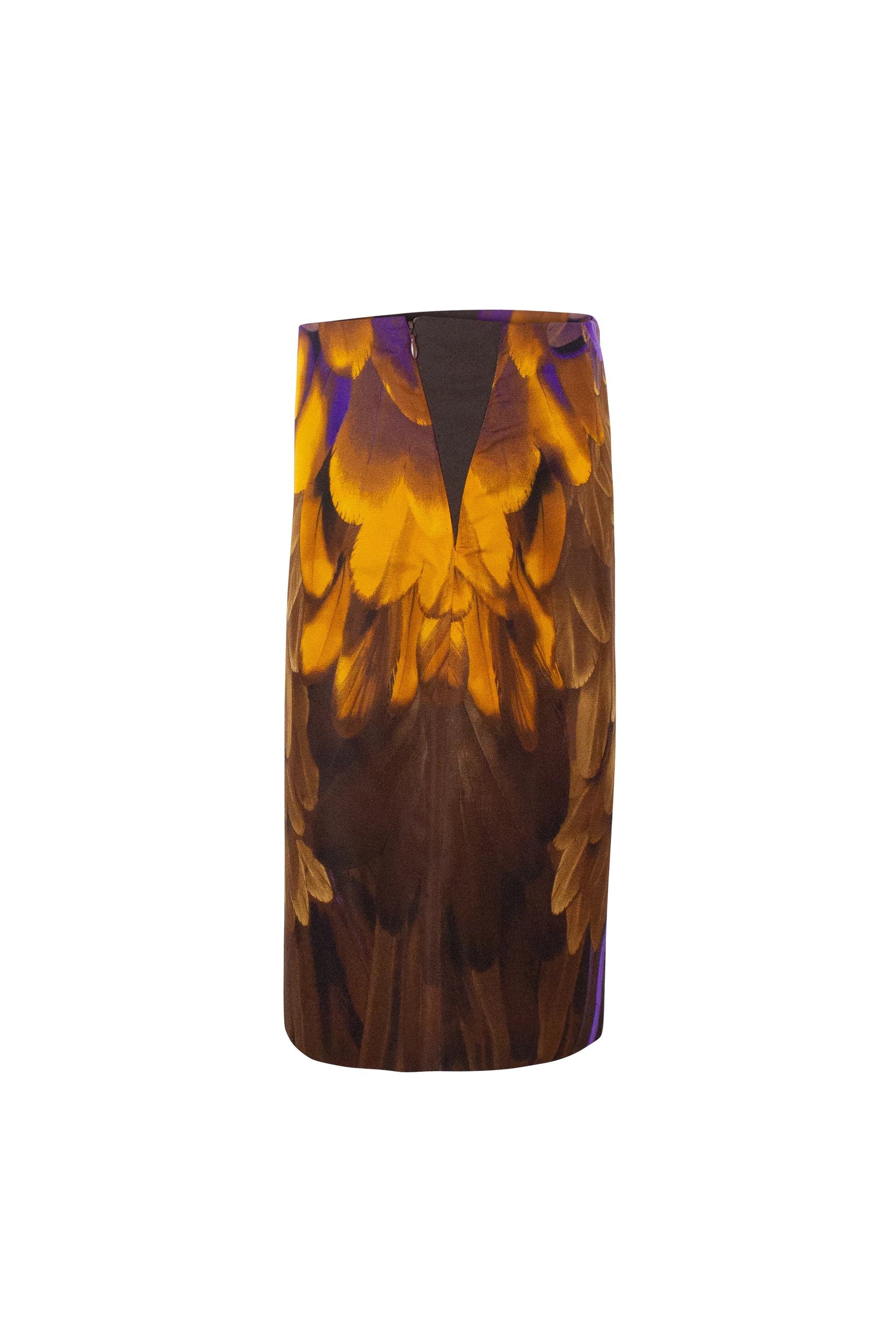 Feather Print A-Line Skirt SS2005