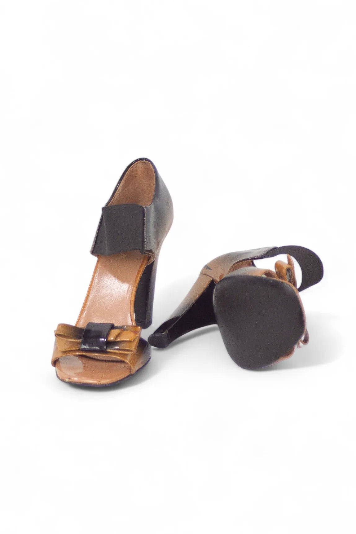 Patent ombre sandals FW2007