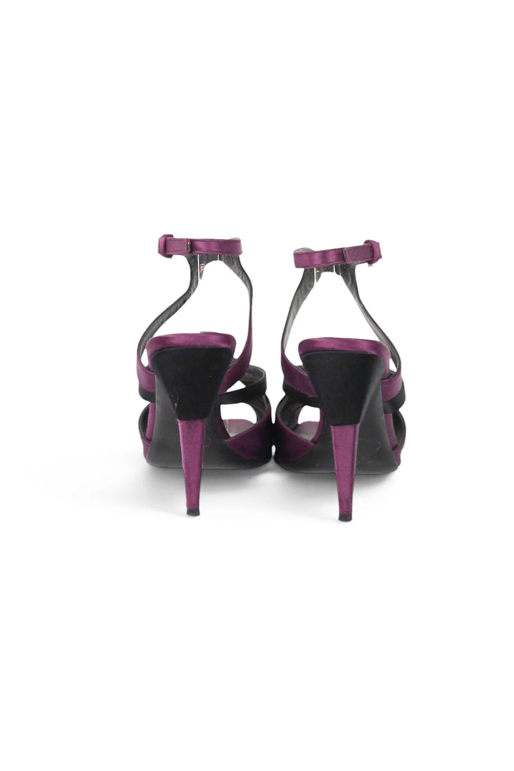 Silk Satin Strappy Heeled Sandals SS2007