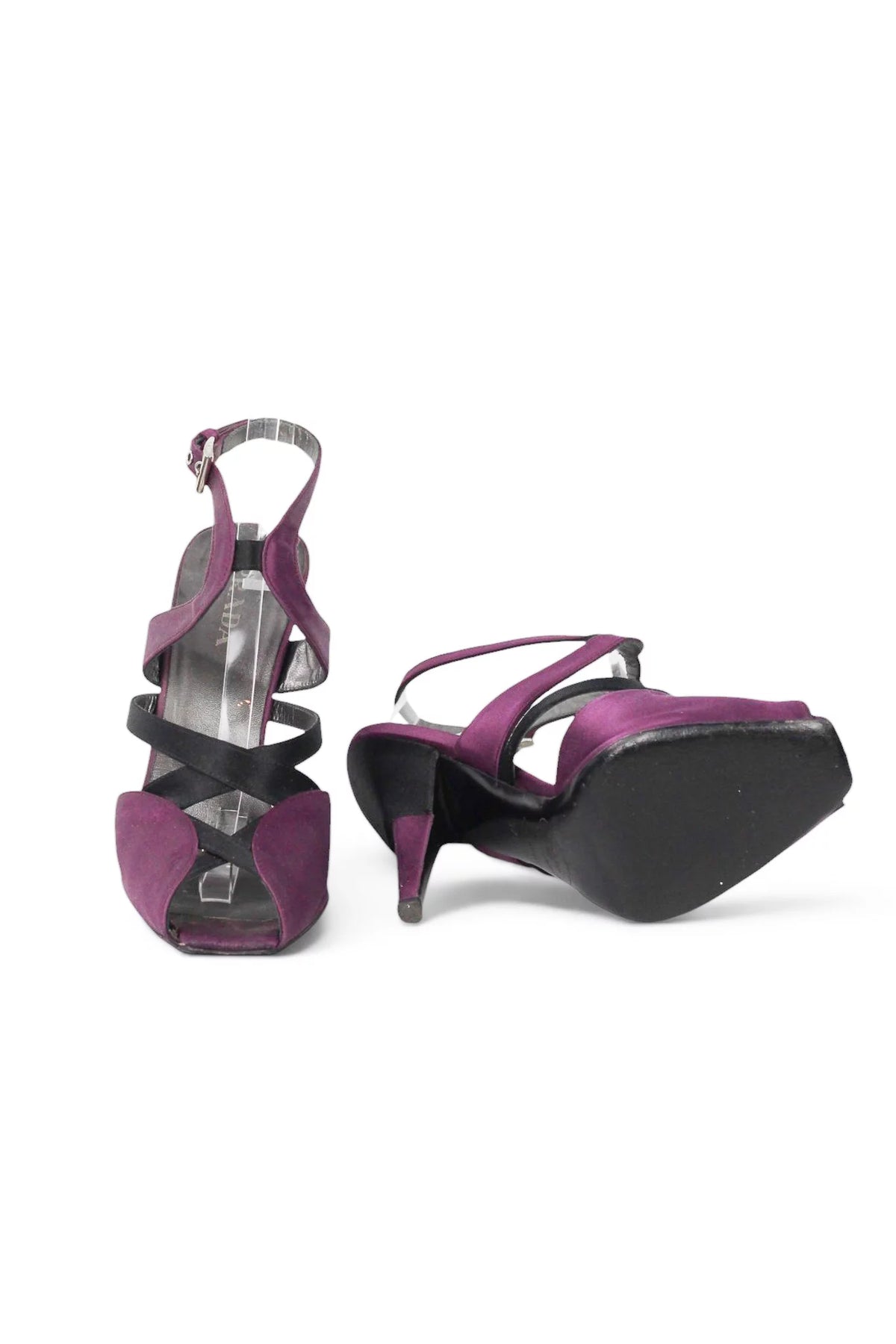 Silk Satin Strappy Heeled Sandals SS2007