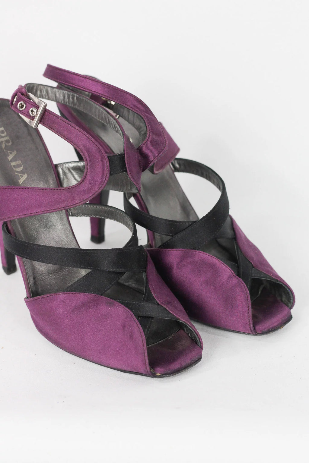 Silk Satin Strappy Heeled Sandals SS2007