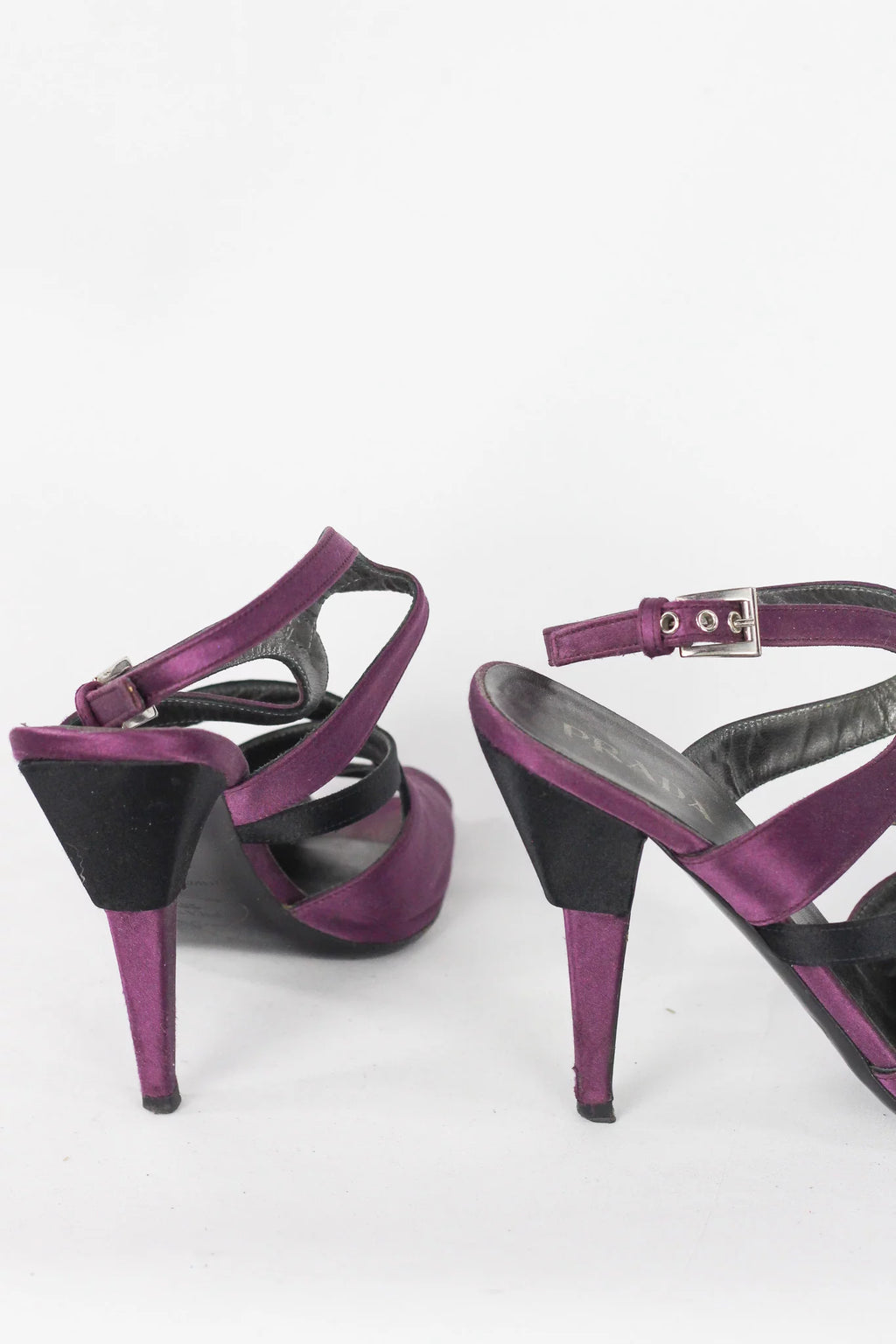 Silk Satin Strappy Heeled Sandals SS2007