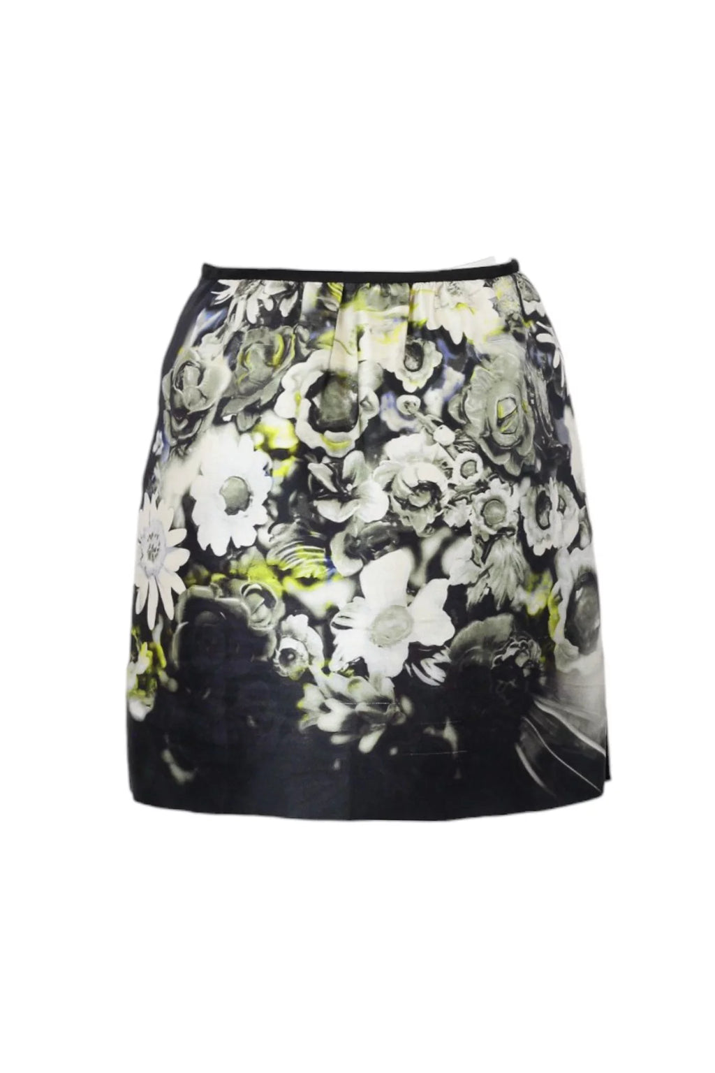 Floral Print Silk Mini Skirt SS2010