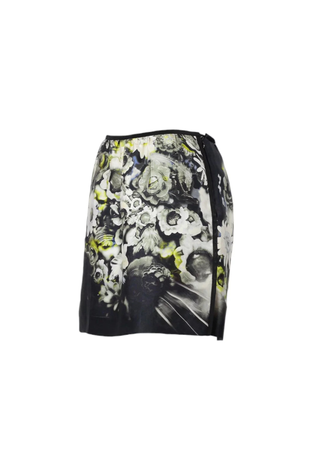 Floral Print Silk Mini Skirt SS2010