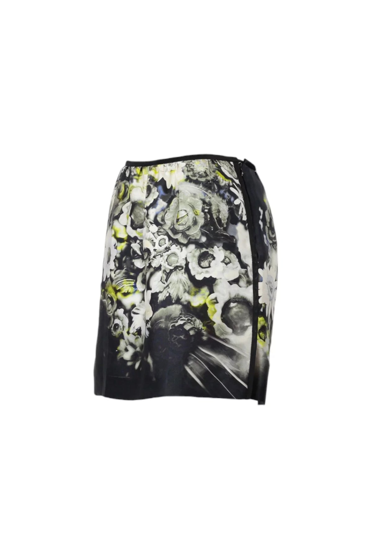 Floral Print Silk Mini Skirt SS2010