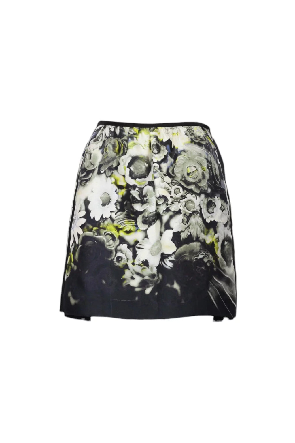 Floral Print Silk Mini Skirt SS2010