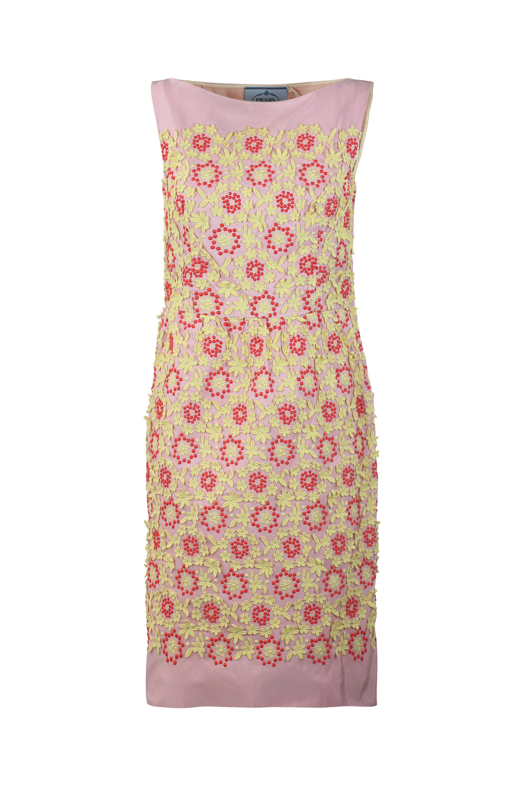 Floral Appliqué Embroidered Shift Dress SS2012
