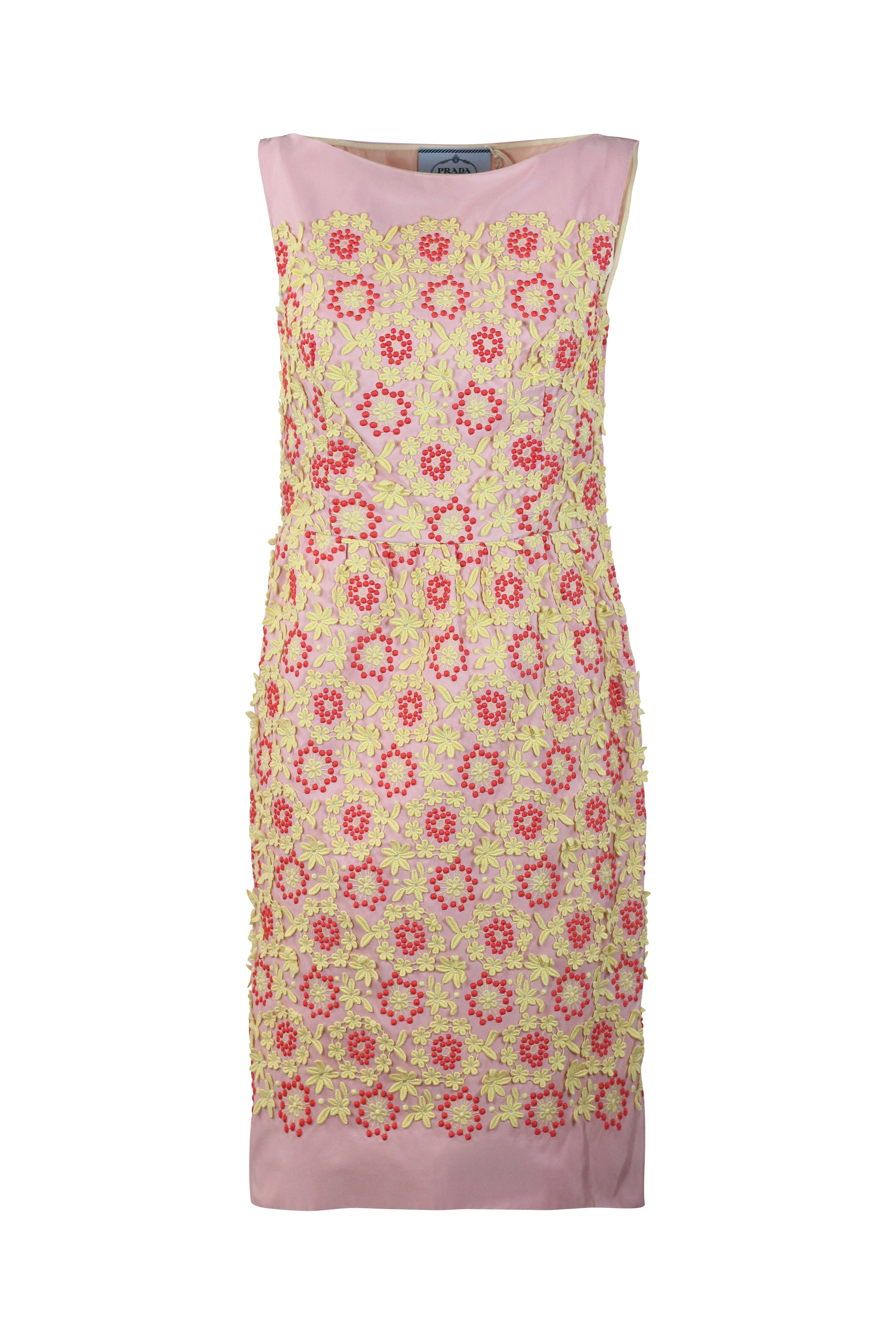 Floral Appliqué Embroidered Shift Dress SS2012