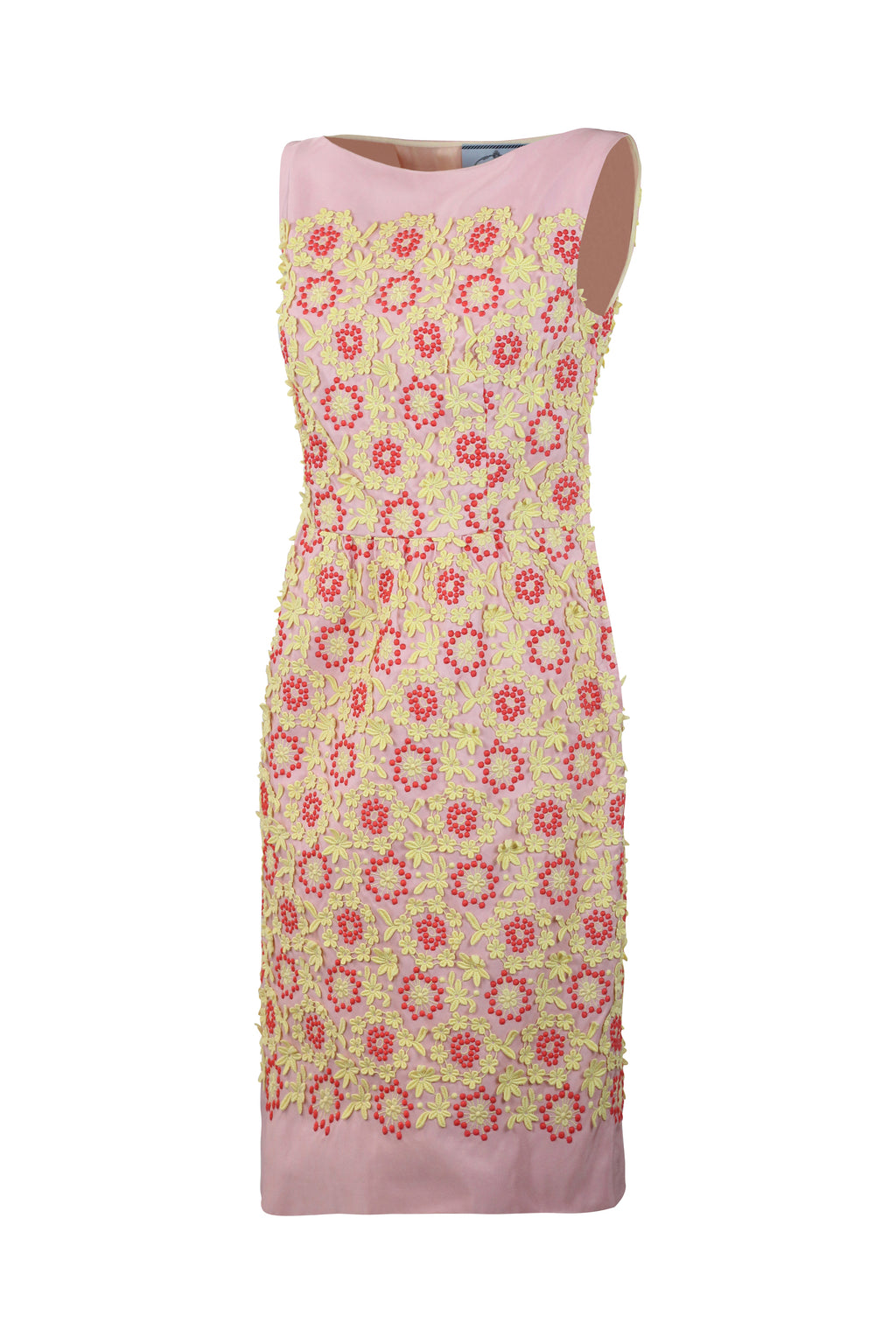 Floral Appliqué Embroidered Shift Dress SS2012