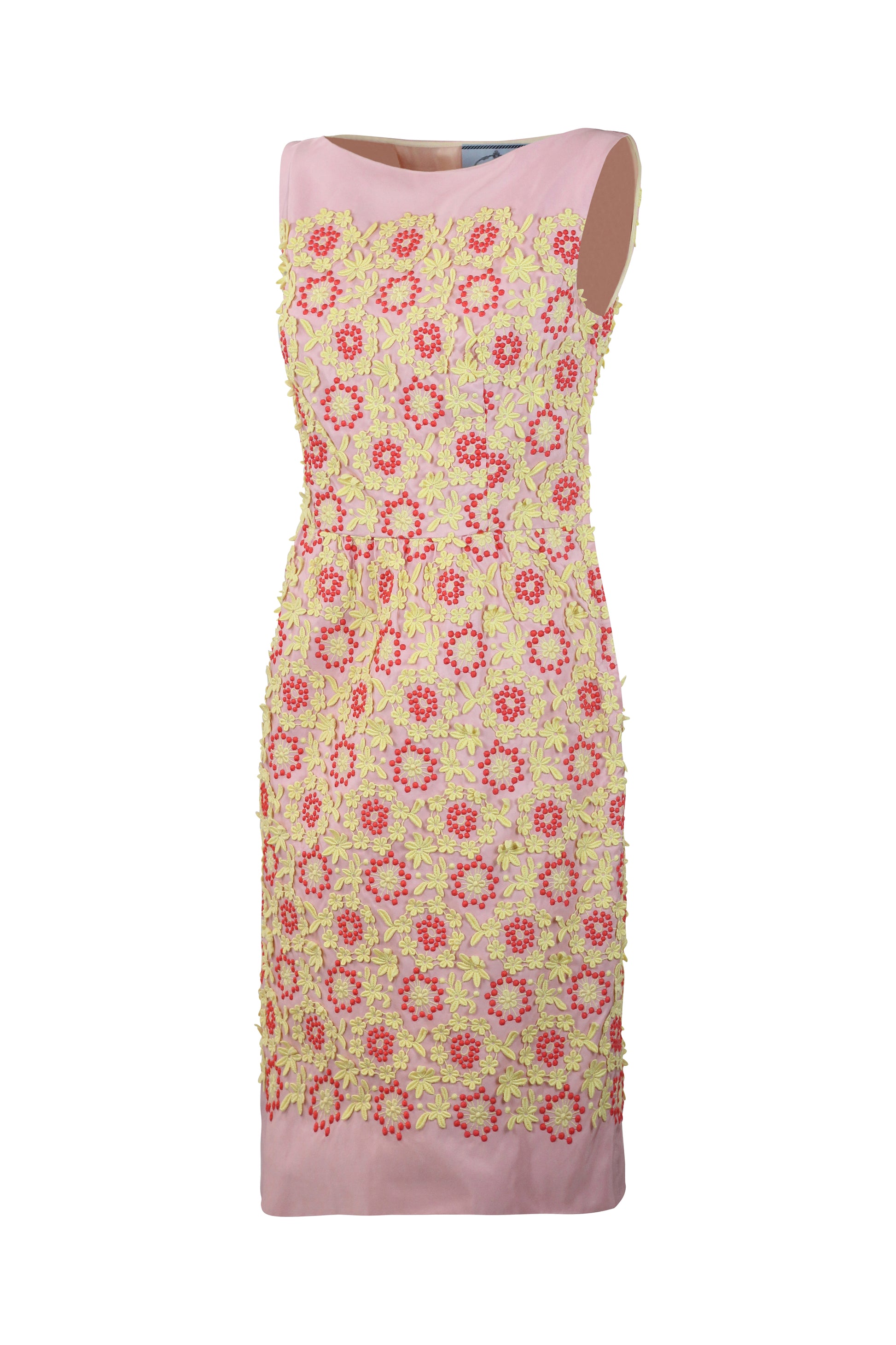 Floral Appliqué Embroidered Shift Dress SS2012