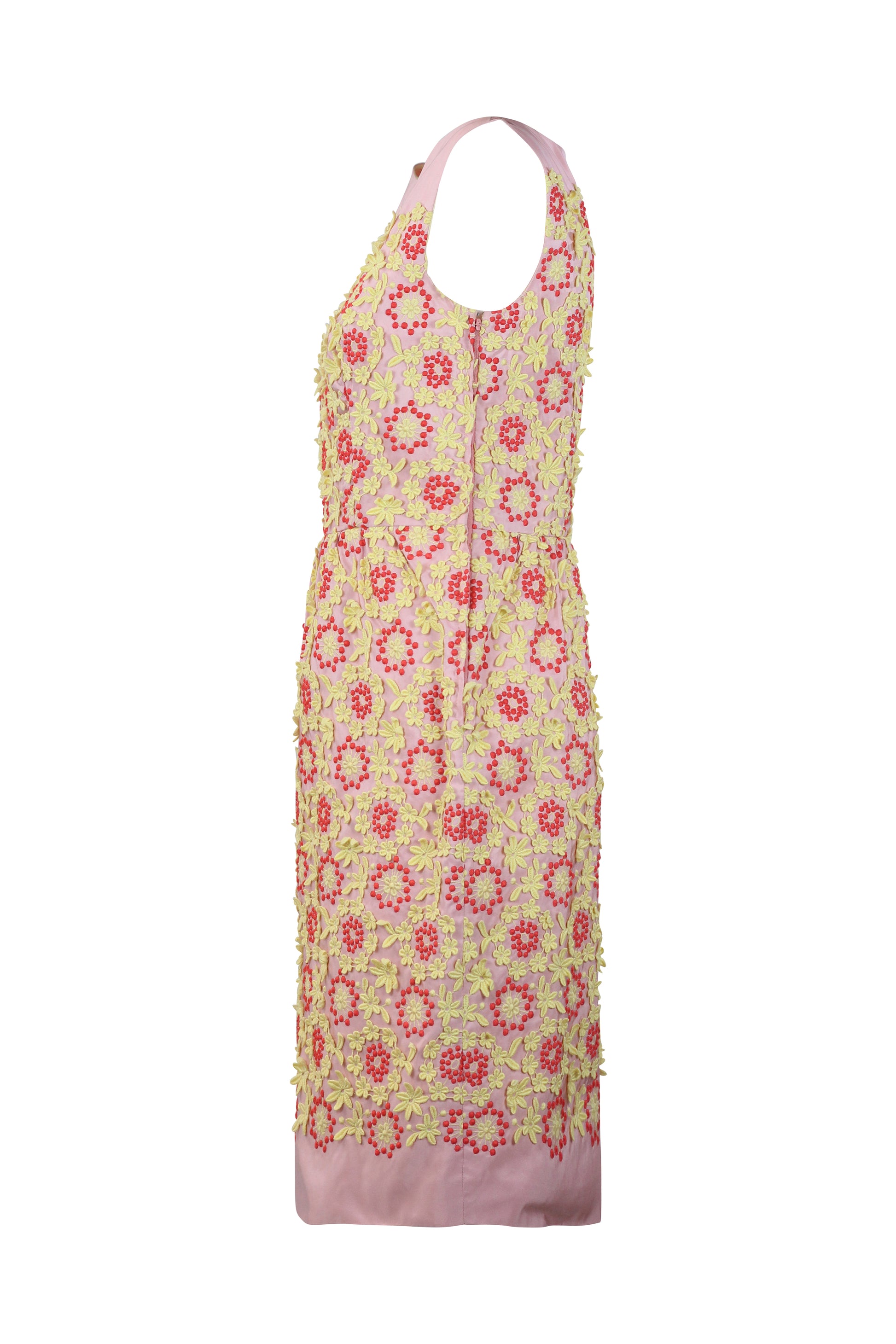 Floral Appliqué Embroidered Shift Dress SS2012