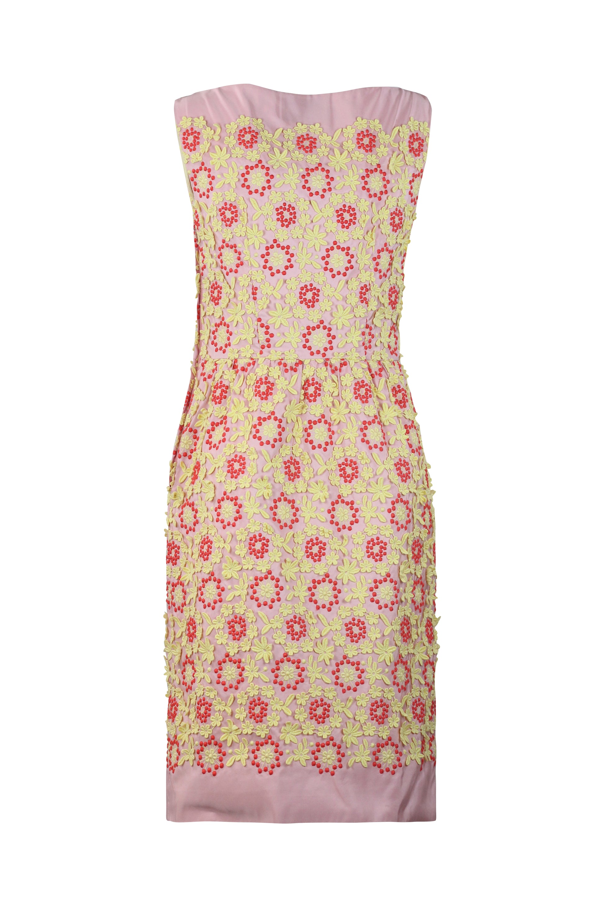 Floral Appliqué Embroidered Shift Dress SS2012
