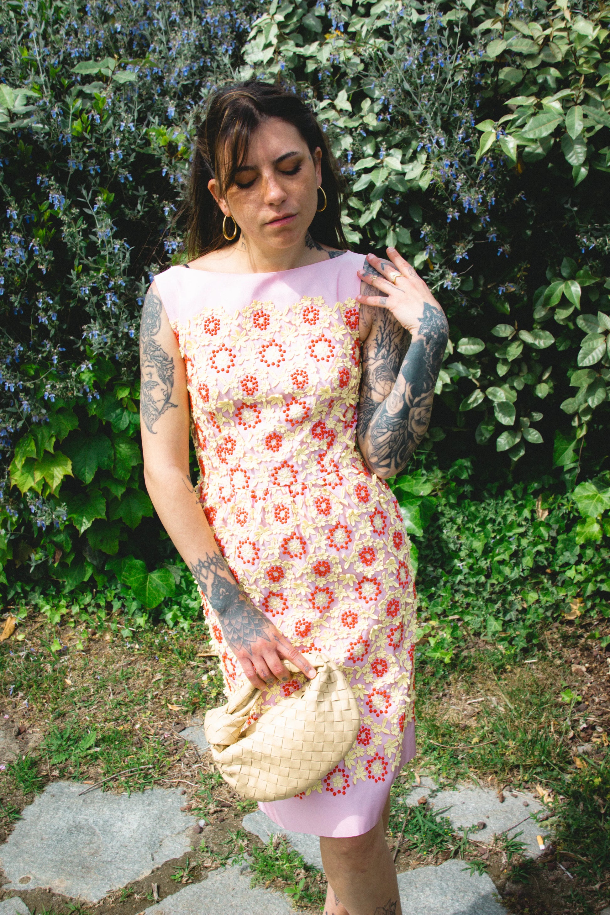 Floral Appliqué Embroidered Shift Dress SS2012