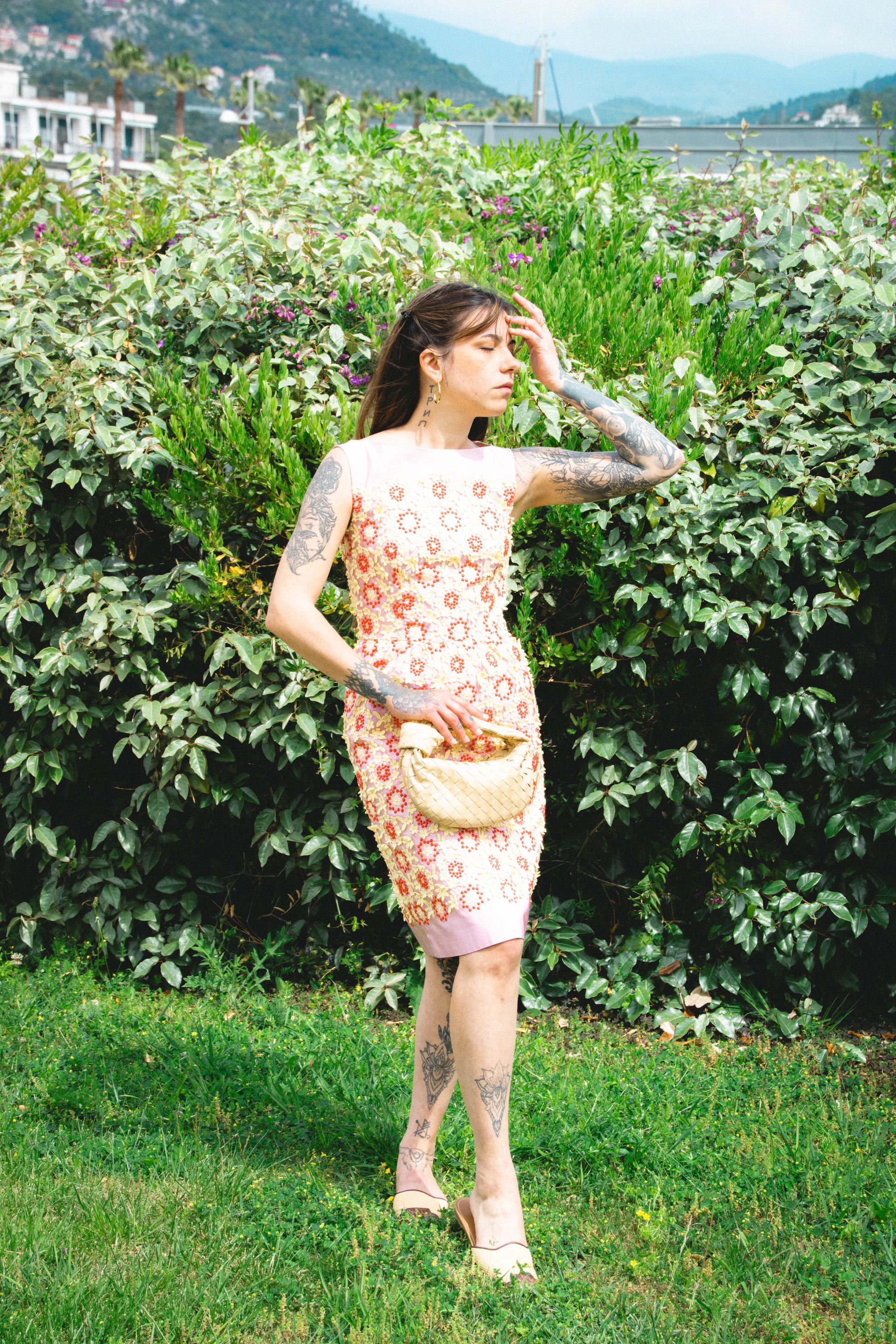 Floral Appliqué Embroidered Shift Dress SS2012