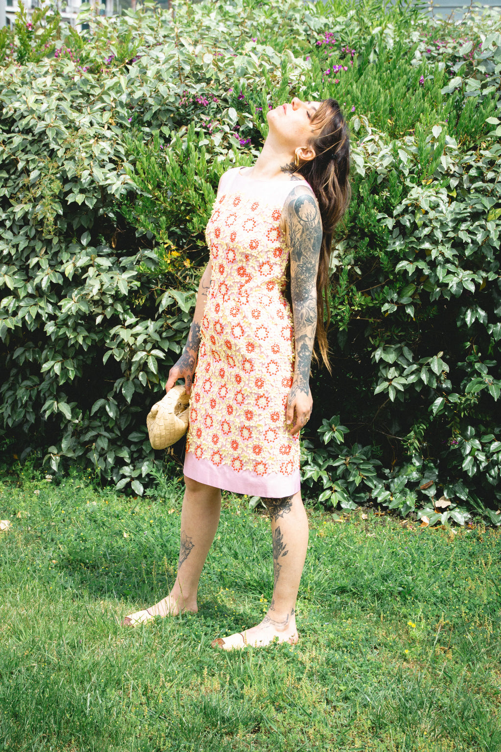 Floral Appliqué Embroidered Shift Dress SS2012